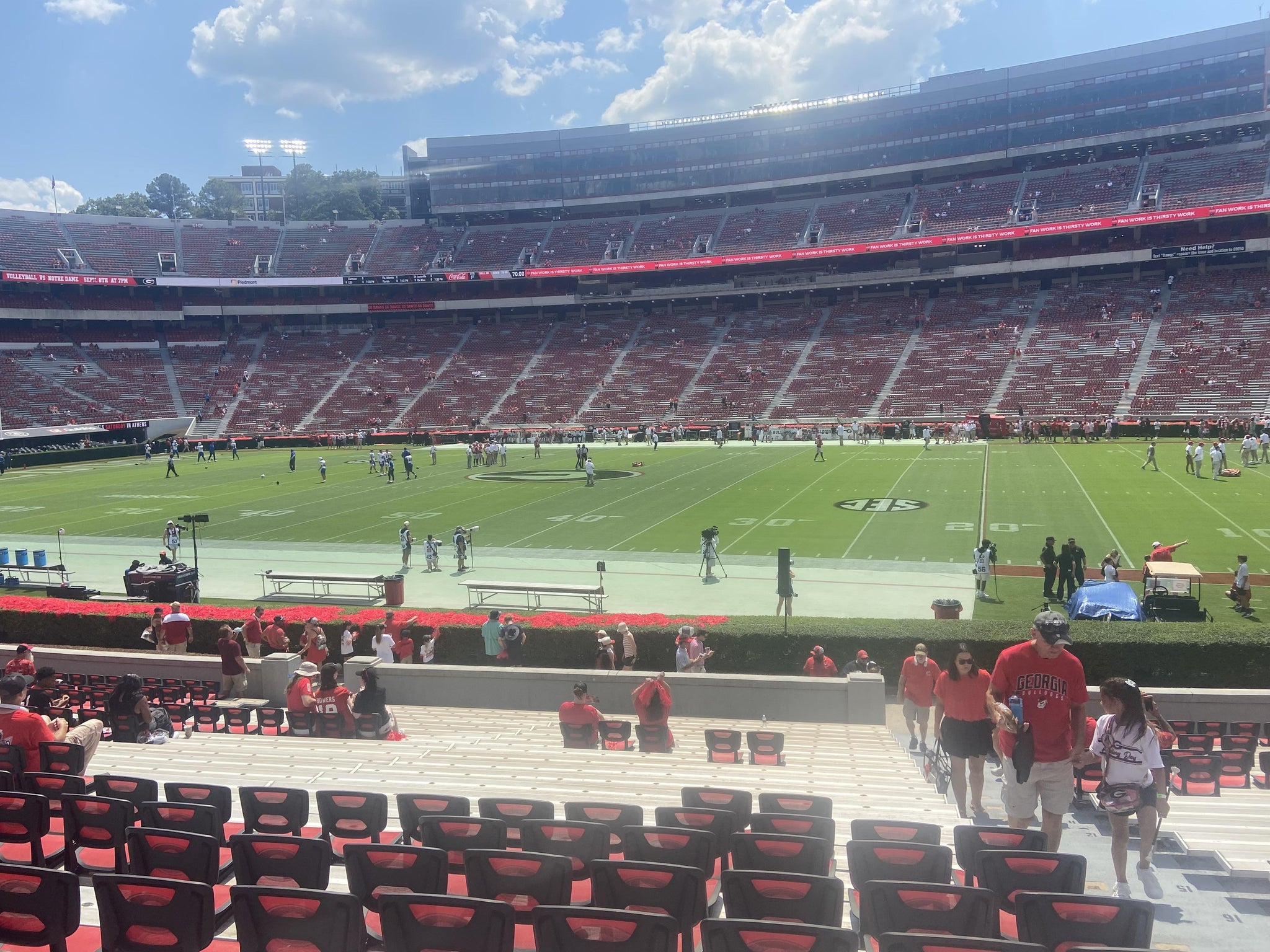 Real Fan View taken from Section 105 at Sanford Stadium by Cindy B