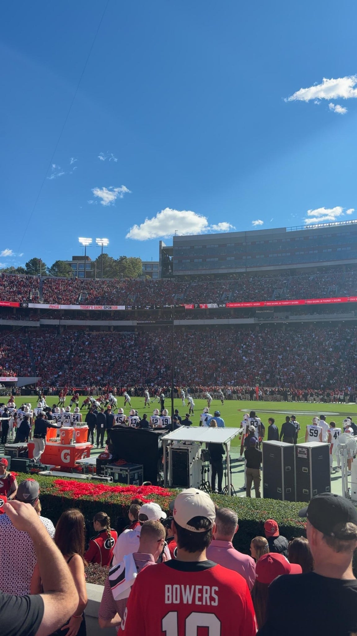 Vue réelle des fans prise de la Section 106 au site Sanford Stadium par Reese S