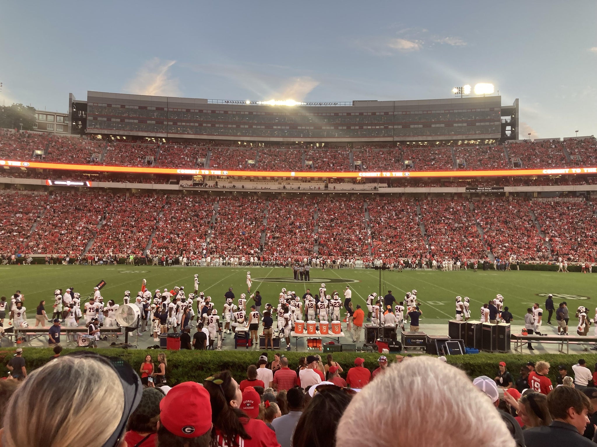 Real Fan View taken from Section 107 at Sanford Stadium by Liz H