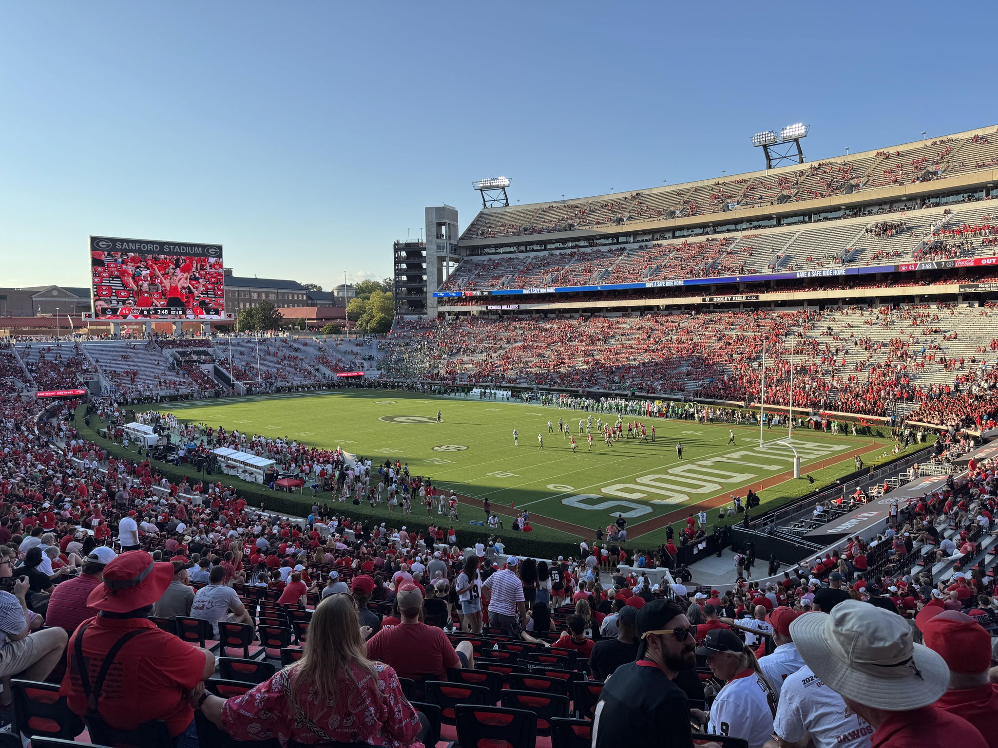 Real Fan View taken from Section 125 at Sanford Stadium by David B