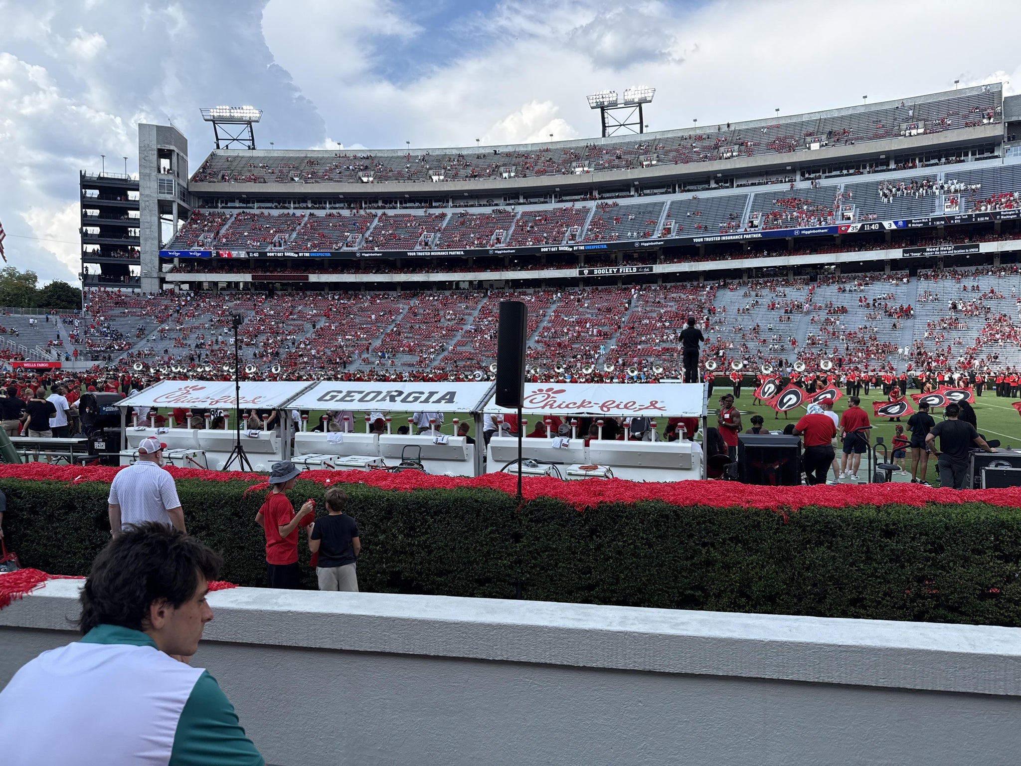 Real Fan View taken from Section 129 at Sanford Stadium by Jason R