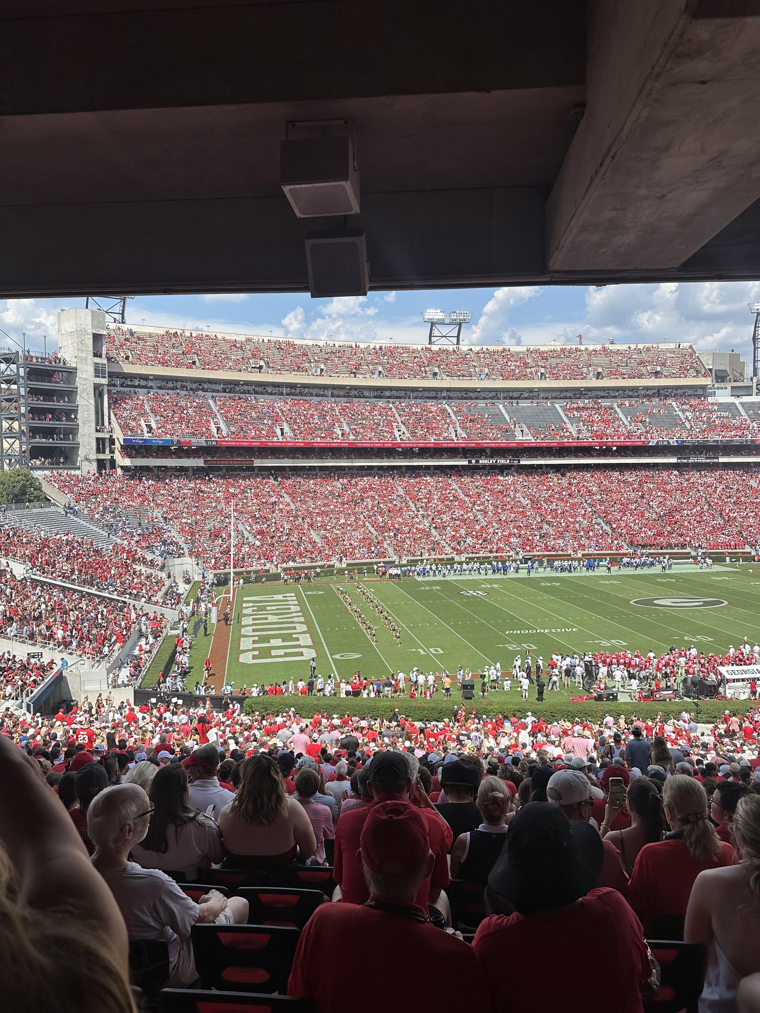 Real Fan View taken from Section 135 at Sanford Stadium by Anonymous User