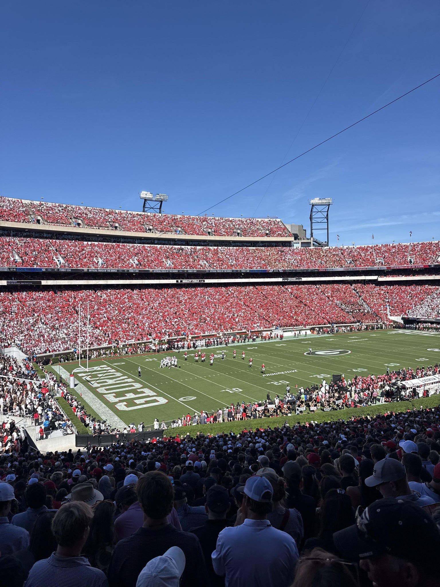 Real Fan View taken from Section 136 at Sanford Stadium by Anonymous User
