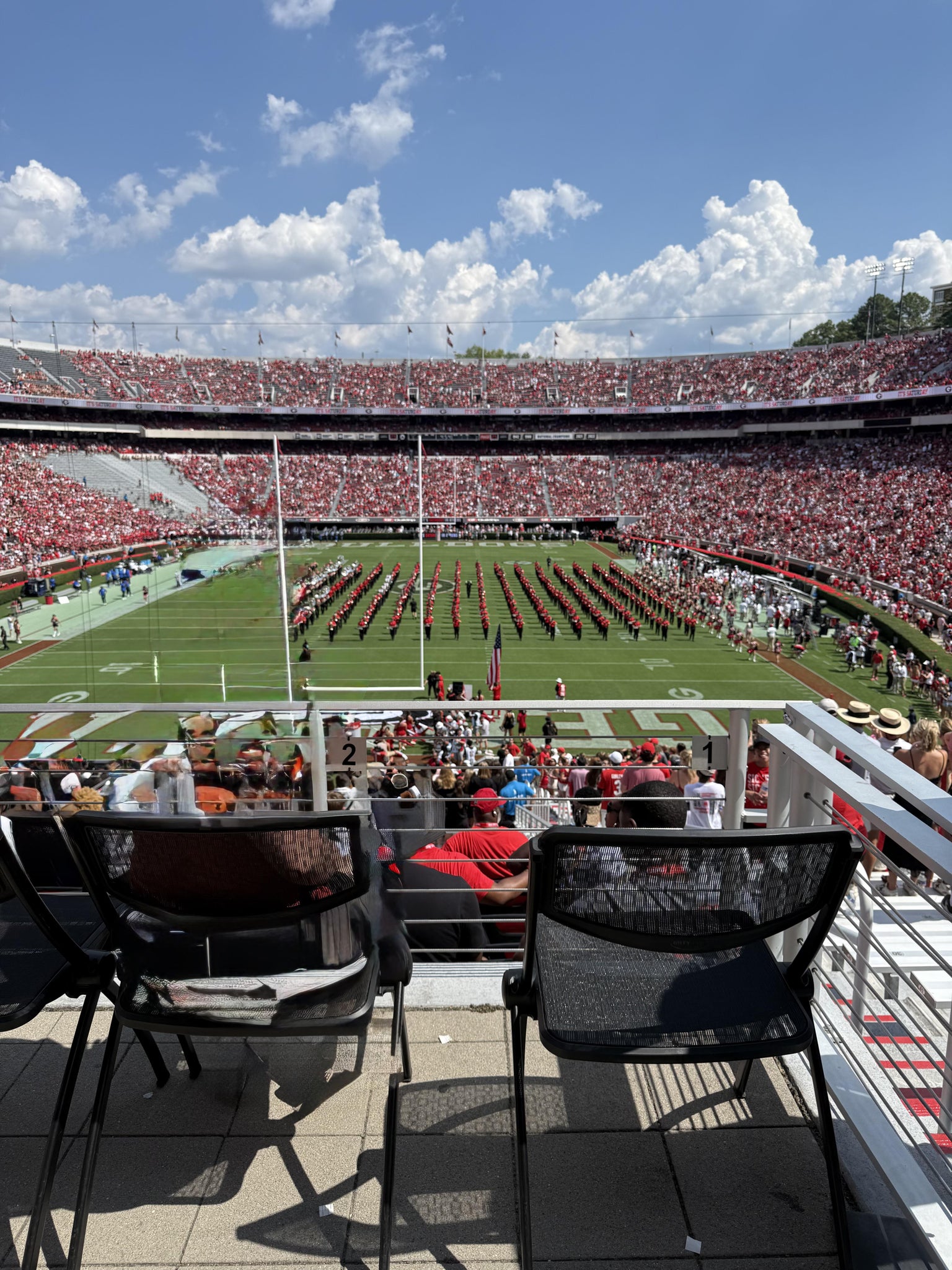 Vue réelle des fans prise de la Section 141 au site Sanford Stadium par Taylor D