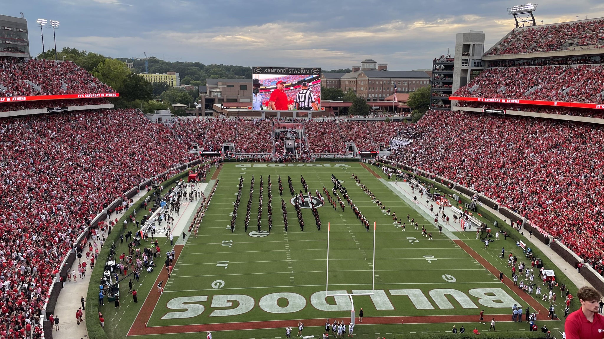 Vue réelle des fans prise de la Section 320 au site Sanford Stadium par Kyler T