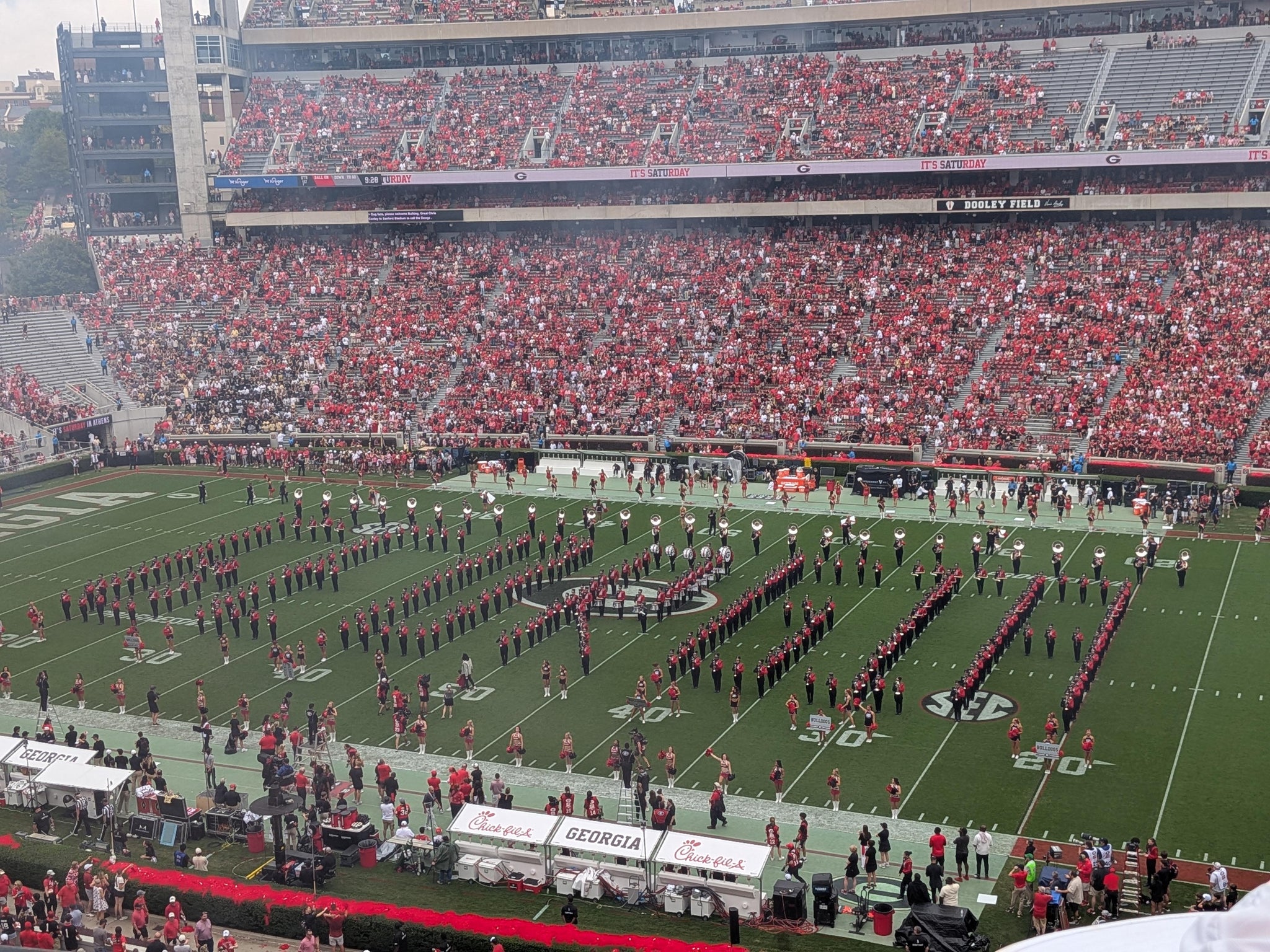 Real Fan View taken from Section 329 at Sanford Stadium by Lauren B