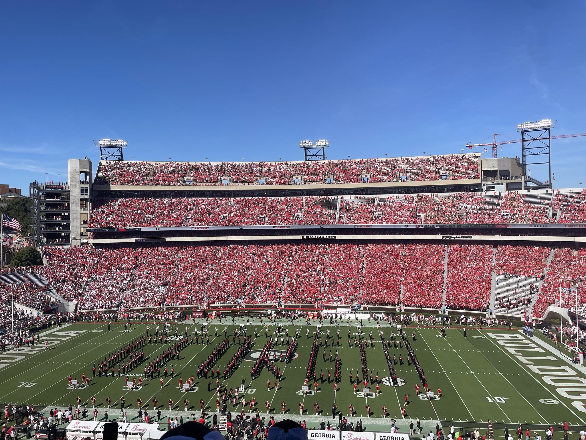 Real Fan View taken from Section 330 at Sanford Stadium by Denis O