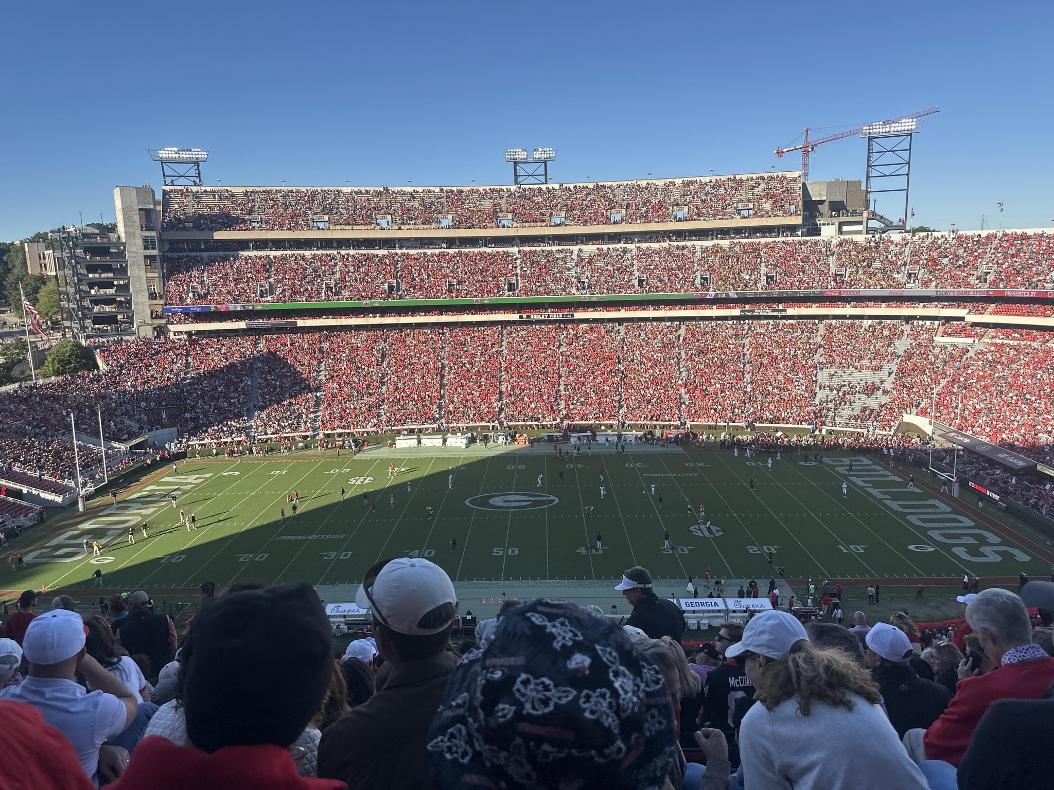 Vue réelle des fans prise de la Section 331 au site Sanford Stadium par Courtney C