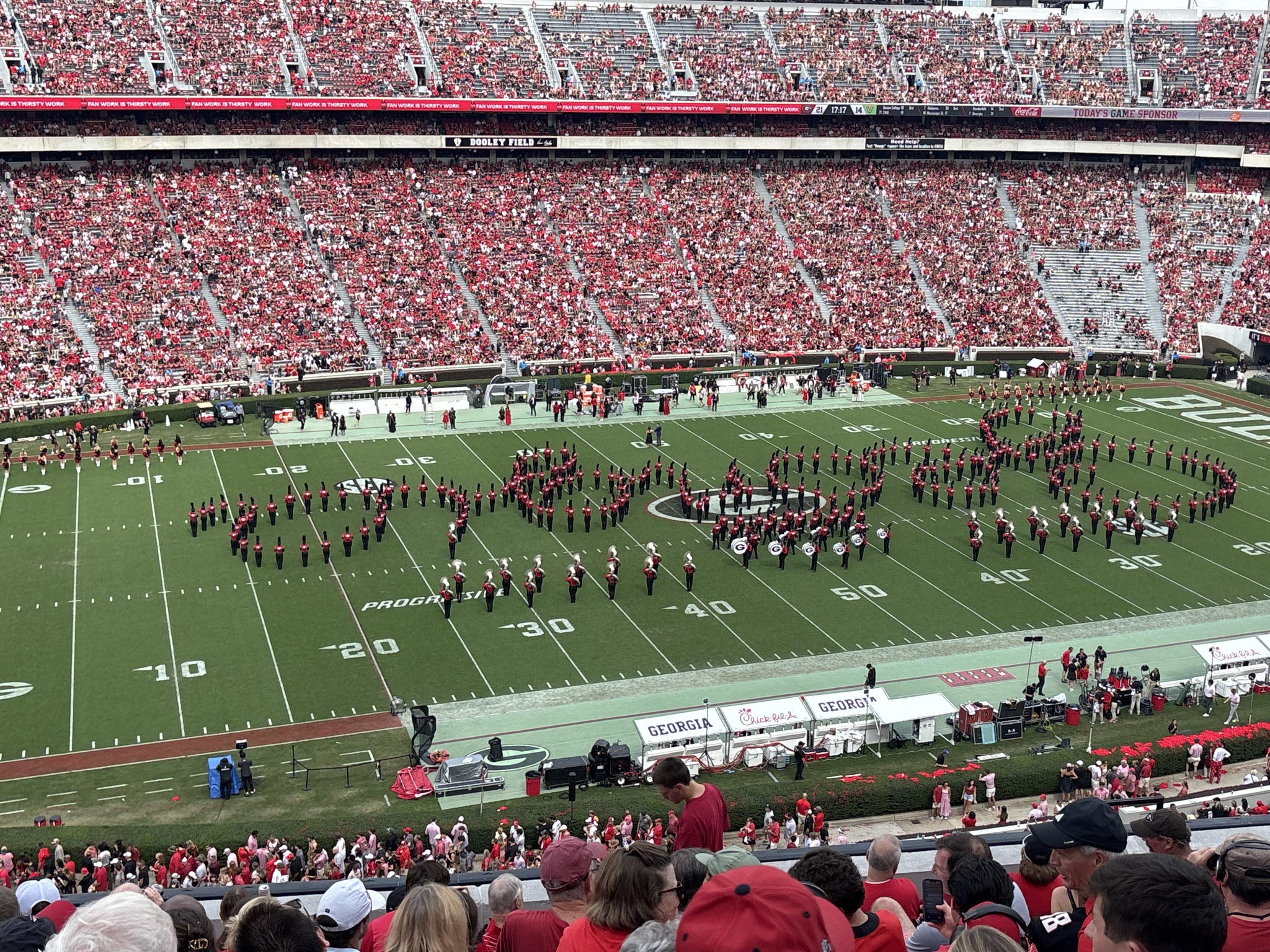 Real Fan View taken from Section 334 at Sanford Stadium by Jeff T