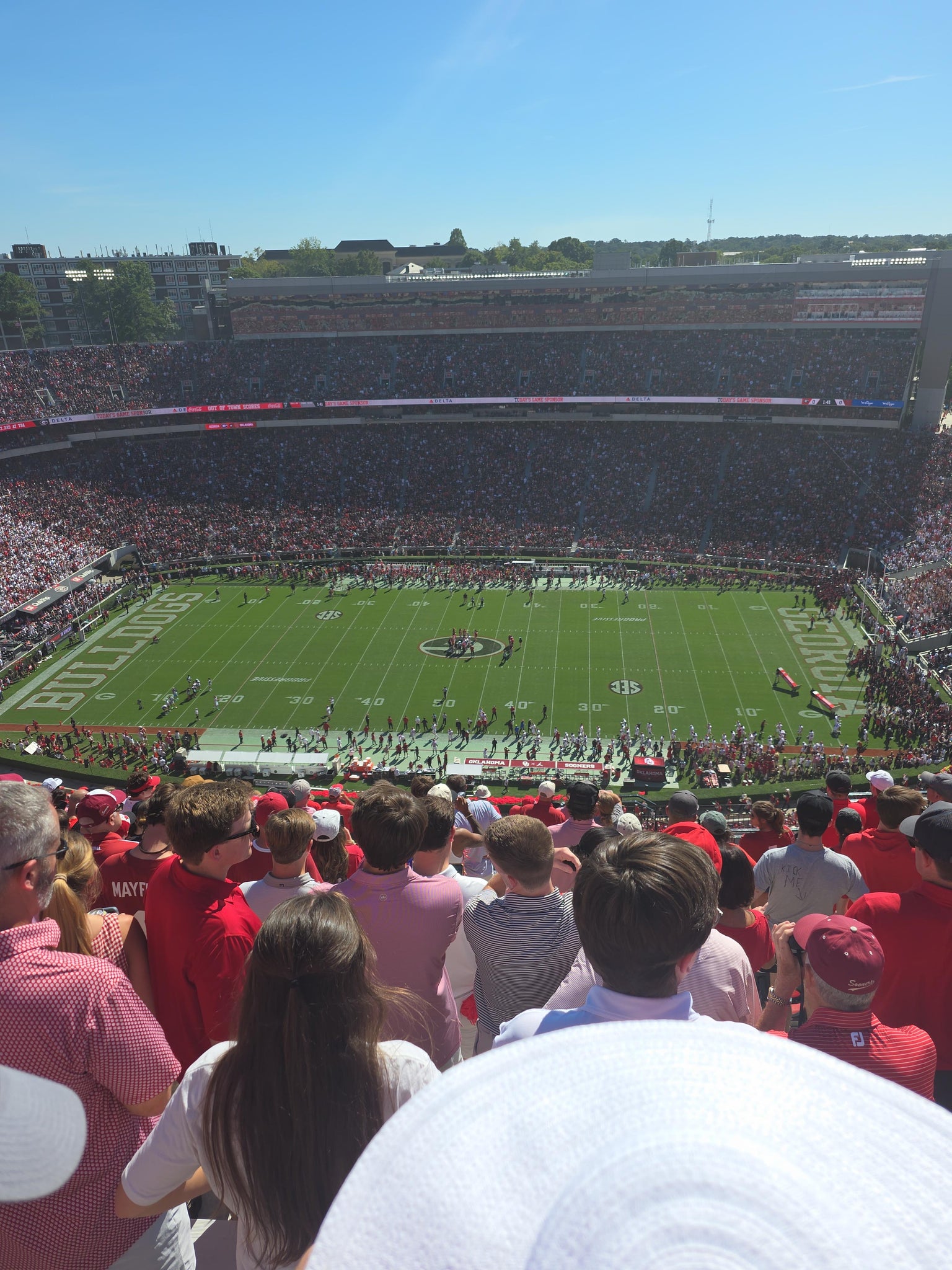 Real Fan View taken from Section 606 at Sanford Stadium by Henry B