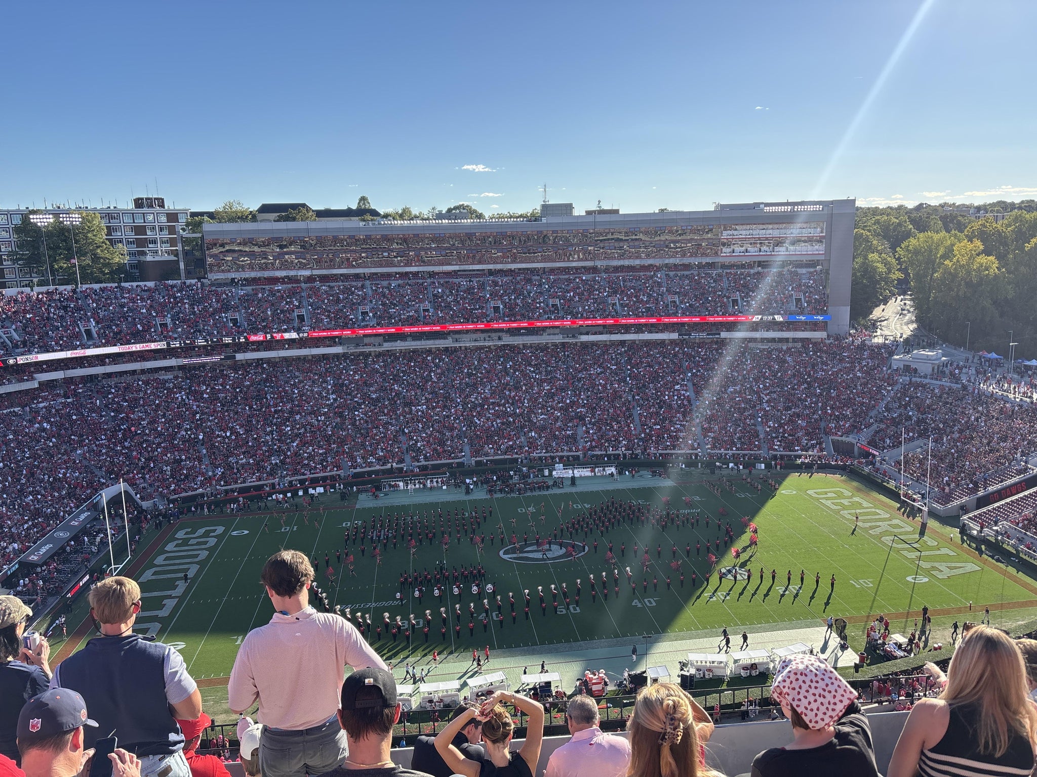 Vue réelle des fans prise de la Section 608 au site Sanford Stadium par Andy L