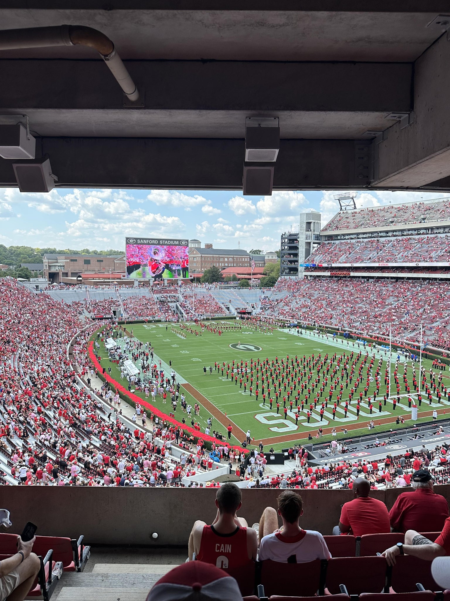 Real Fan View taken from East Upper Club 222 at Sanford Stadium by Clint D