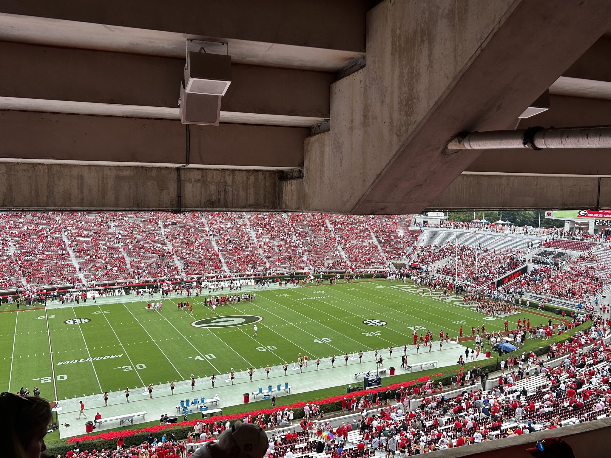 Real Fan View taken from North Club 209 at Sanford Stadium by Chad H