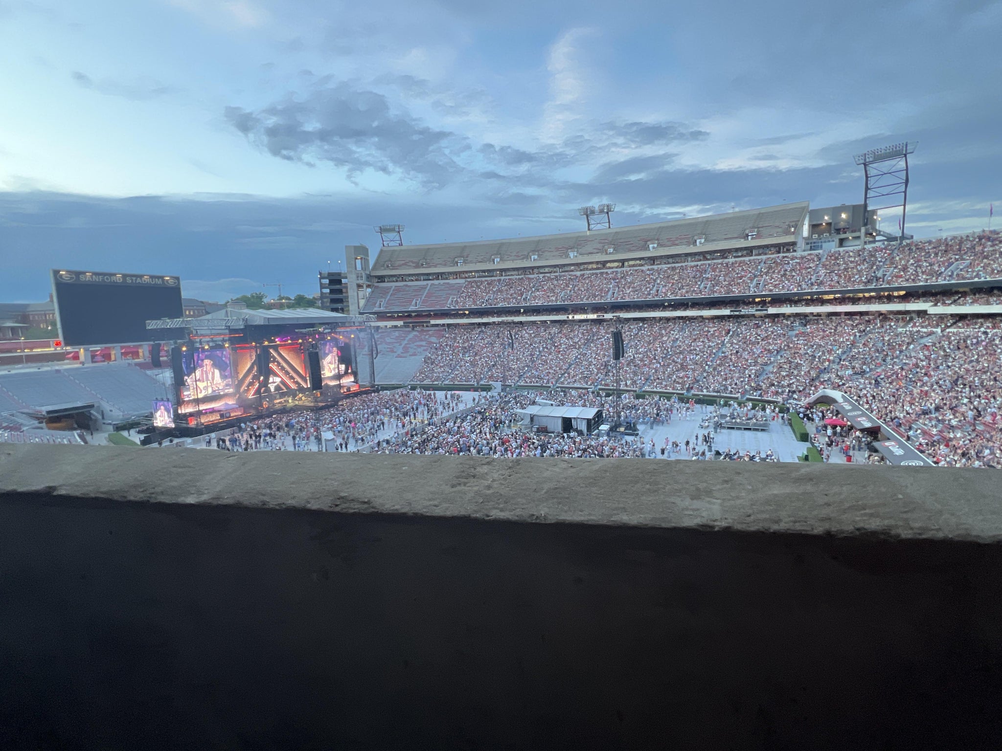 Real Fan View taken from South Club 227 at Sanford Stadium by Flecia S