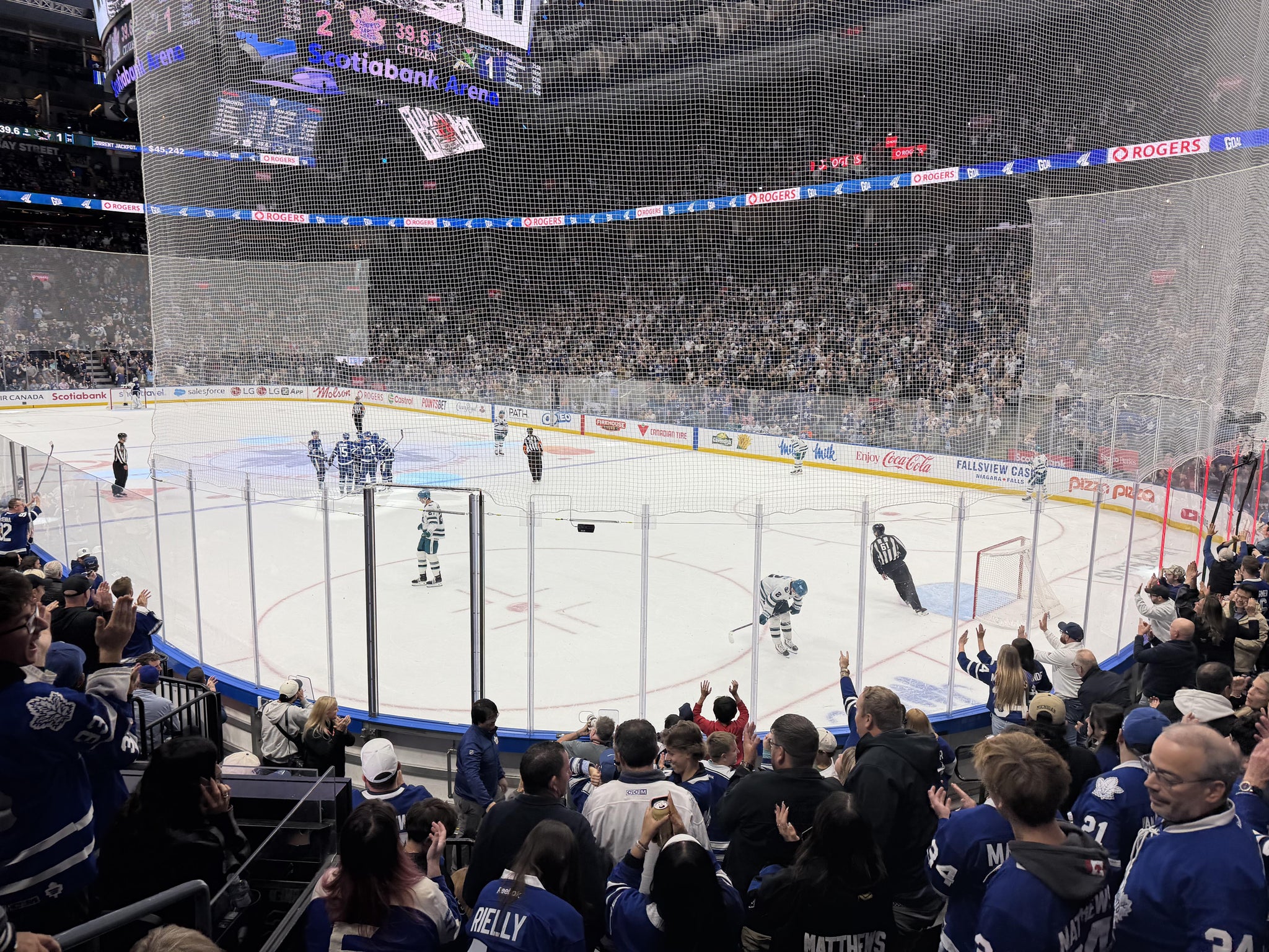 Real Fan View taken from Section 115 at Scotiabank Arena by Jerome V