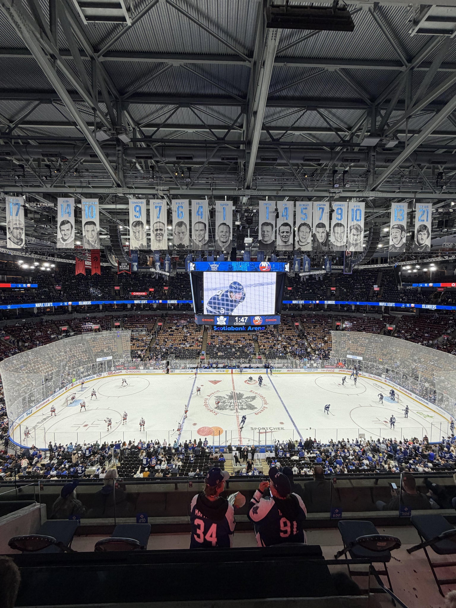 Real Fan View taken from Section 309 at Scotiabank Arena by David V