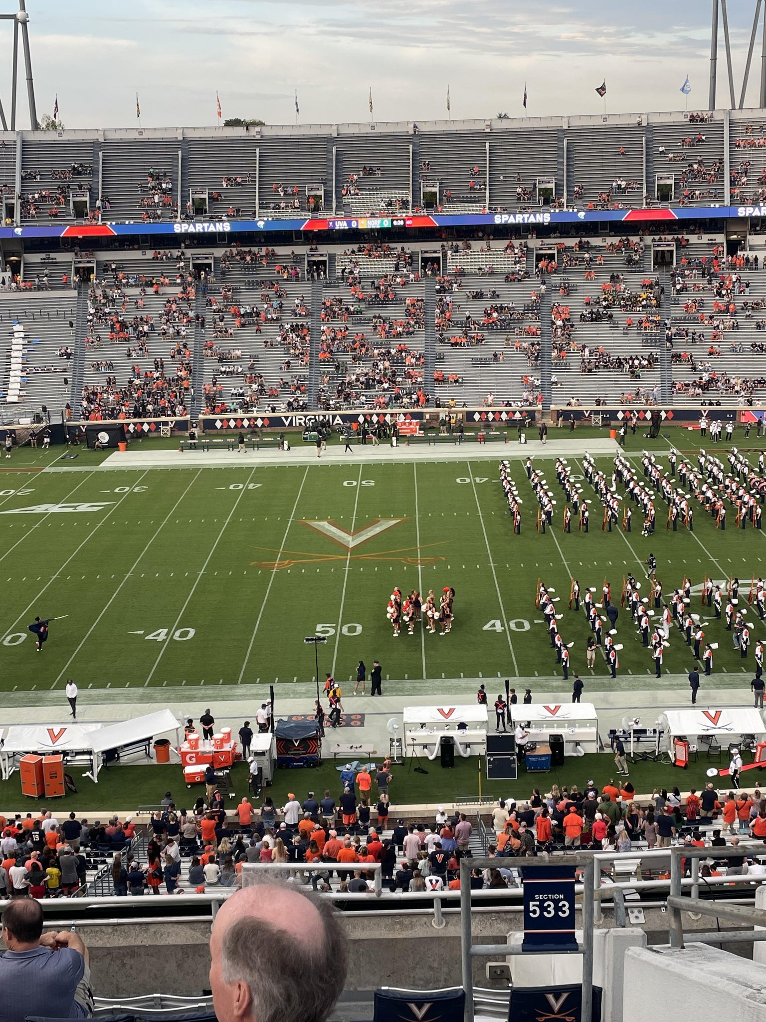 Real Fan View taken from Section 533 at Scott Stadium by Chris A