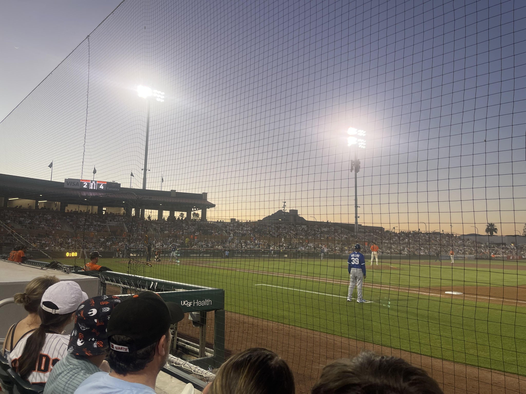Real Fan View taken from Section 118 at Scottsdale Stadium by Celia T