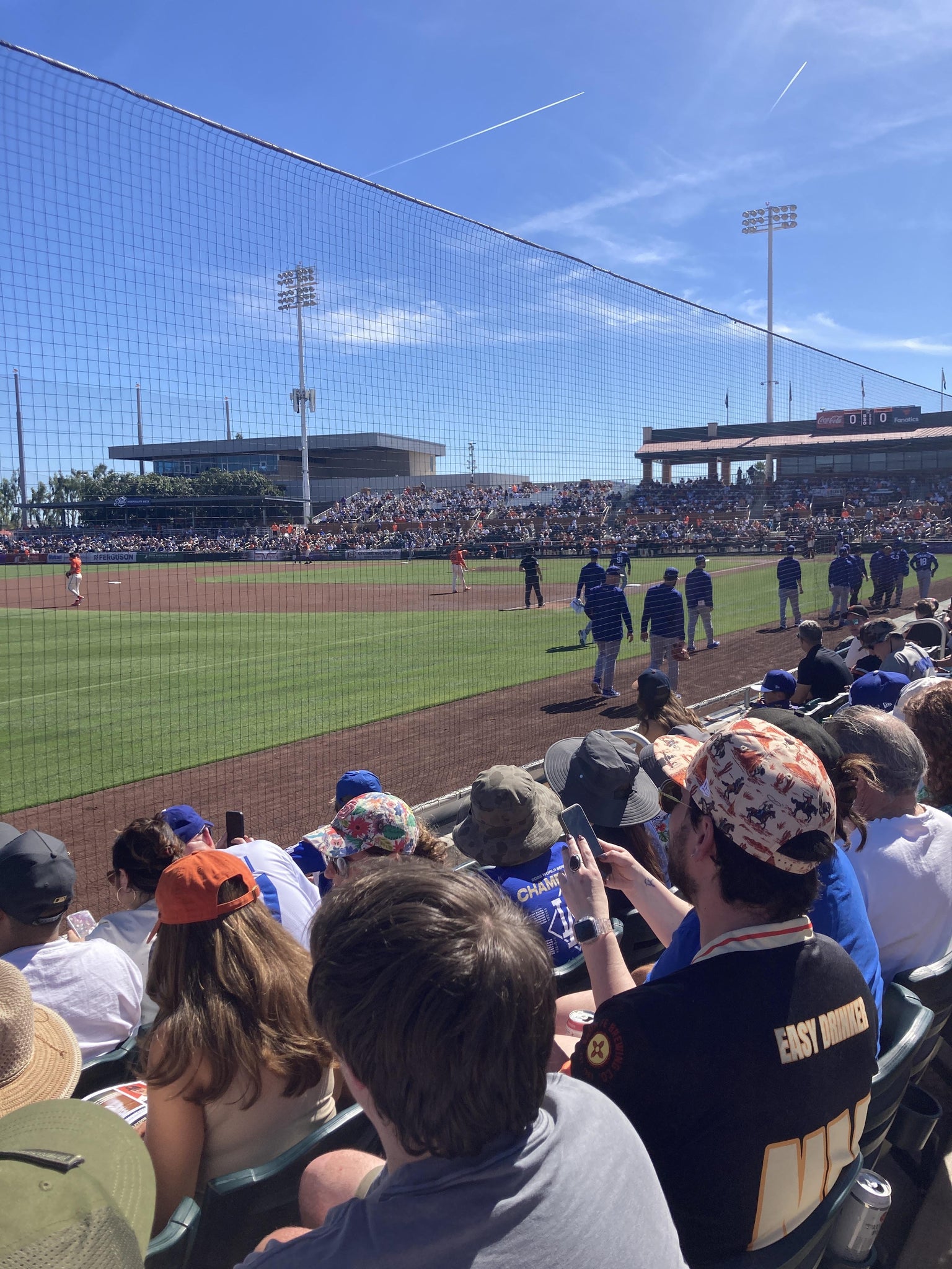 Real Fan View taken from Section 125 at Scottsdale Stadium by Ernesto S