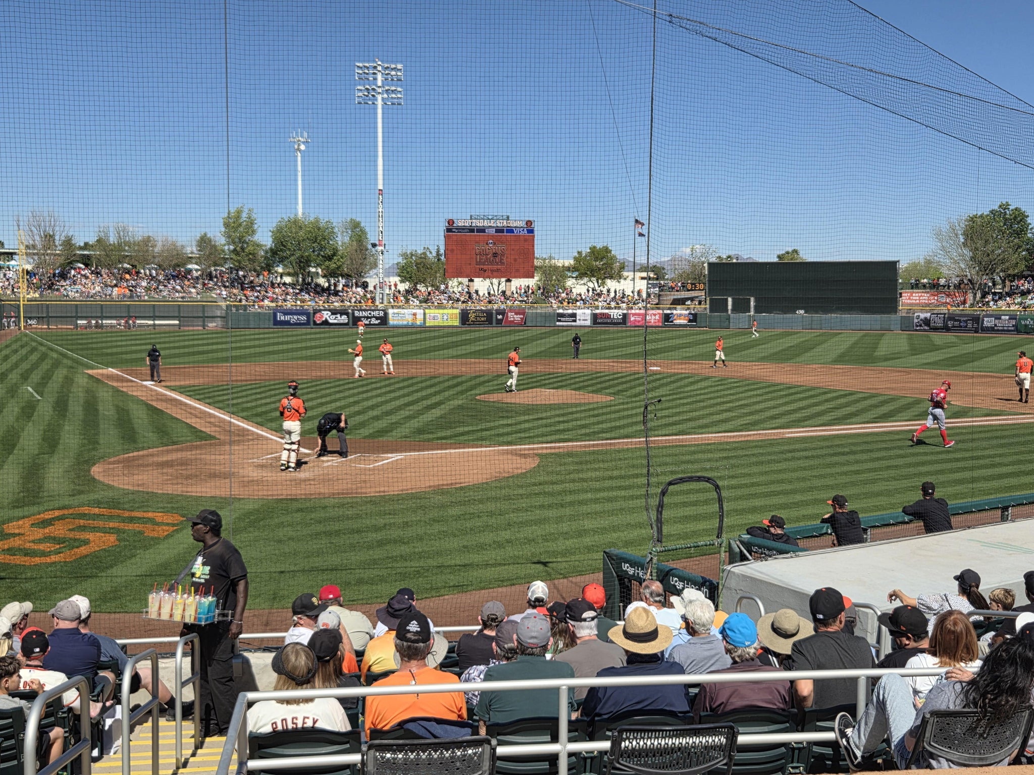 Real Fan View taken from Section 204 at Scottsdale Stadium by Amy K