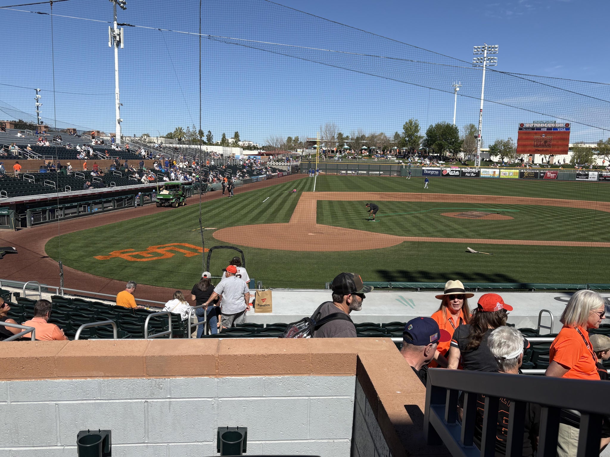 Real Fan View taken from Section 206 at Scottsdale Stadium by Andrea M