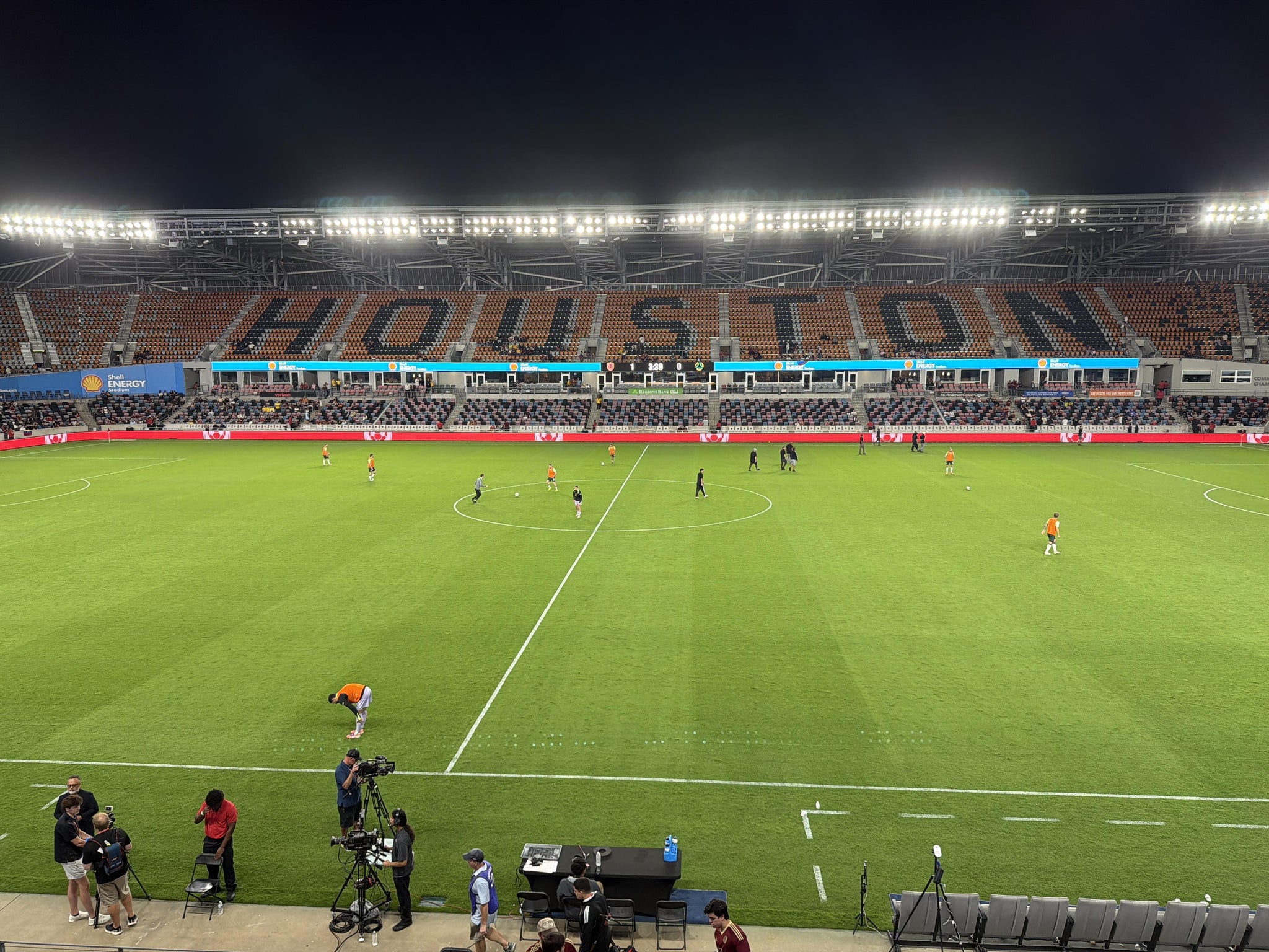 Real Fan View taken from Presidents Club 3 at Shell Energy Stadium by Sergio L