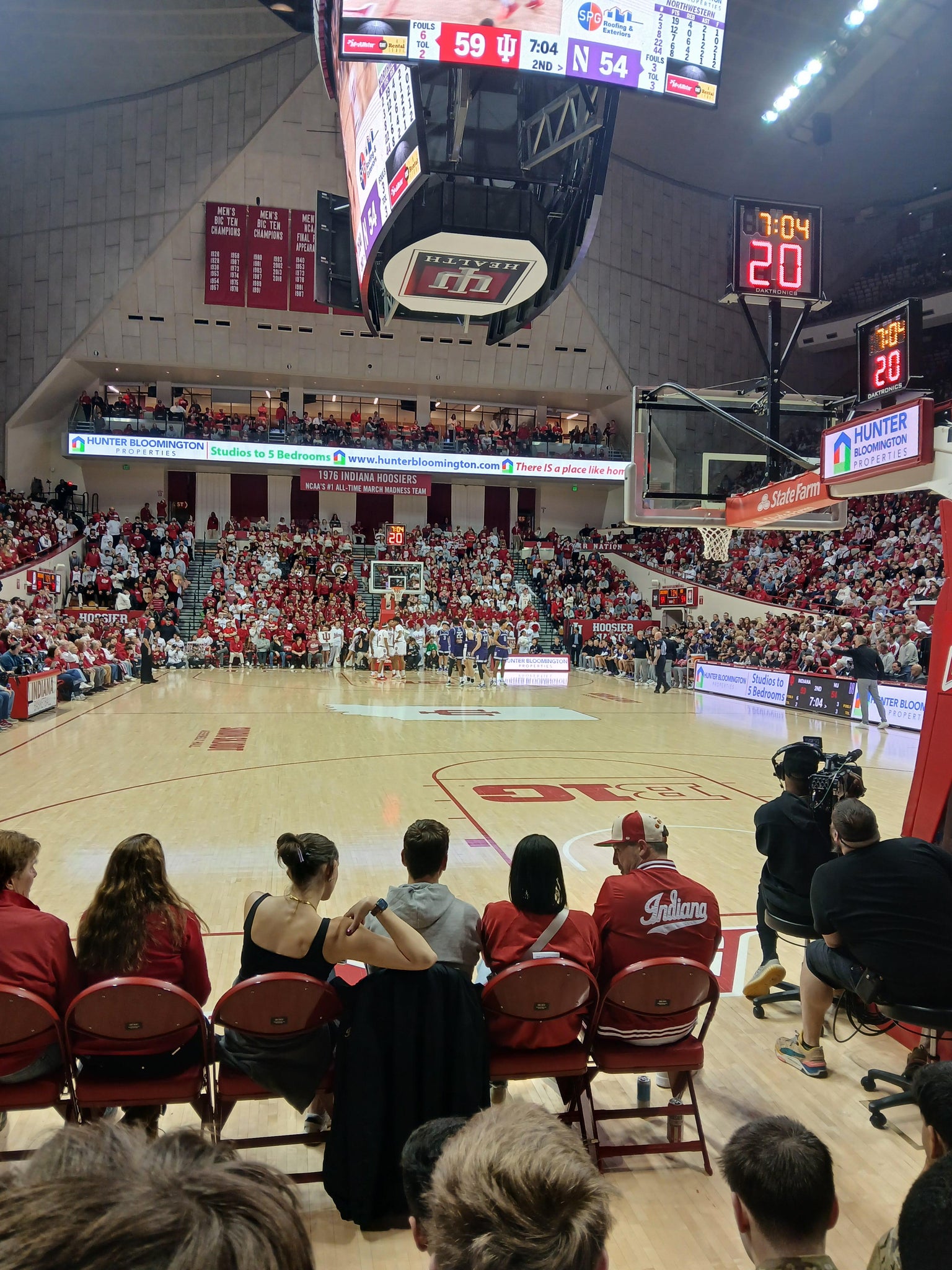 Real Fan View taken from Section 7 at Simon Skjodt Assembly Hall by Josh S