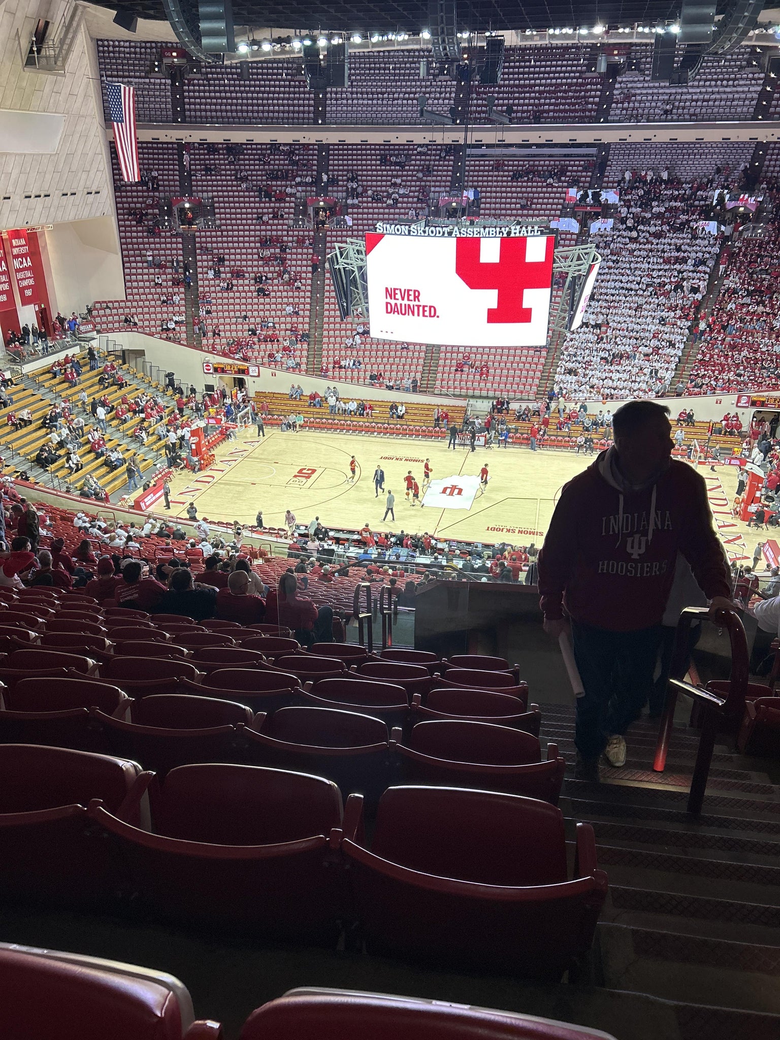 Real Fan View taken from Section C at Simon Skjodt Assembly Hall by Kayla H