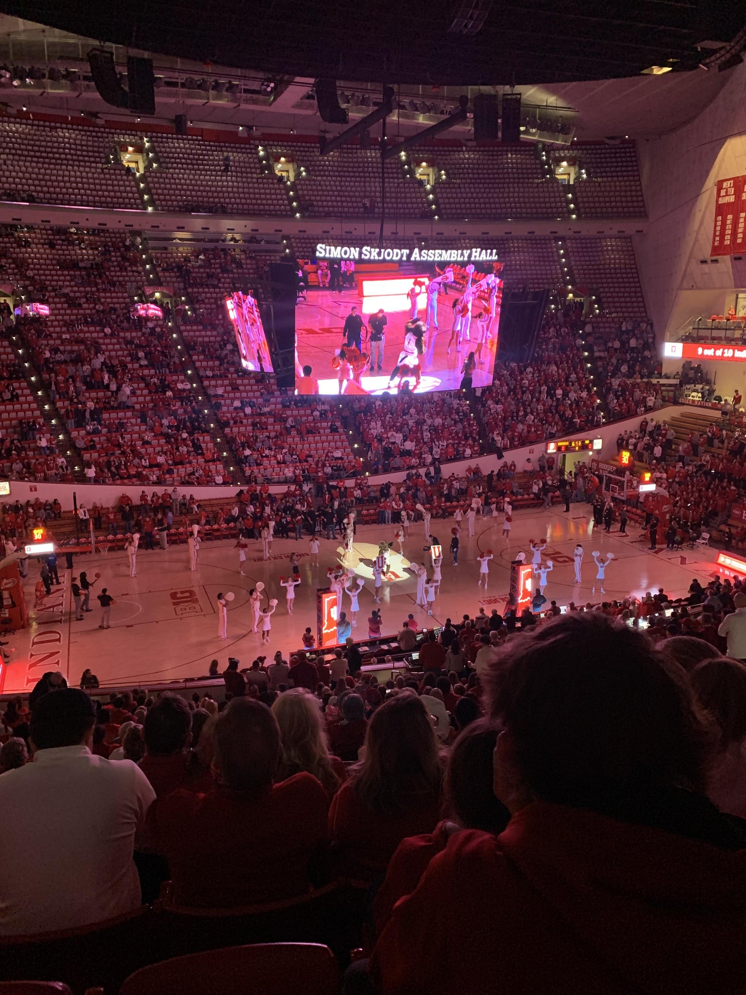 Real Fan View taken from Section E at Simon Skjodt Assembly Hall by Megan C