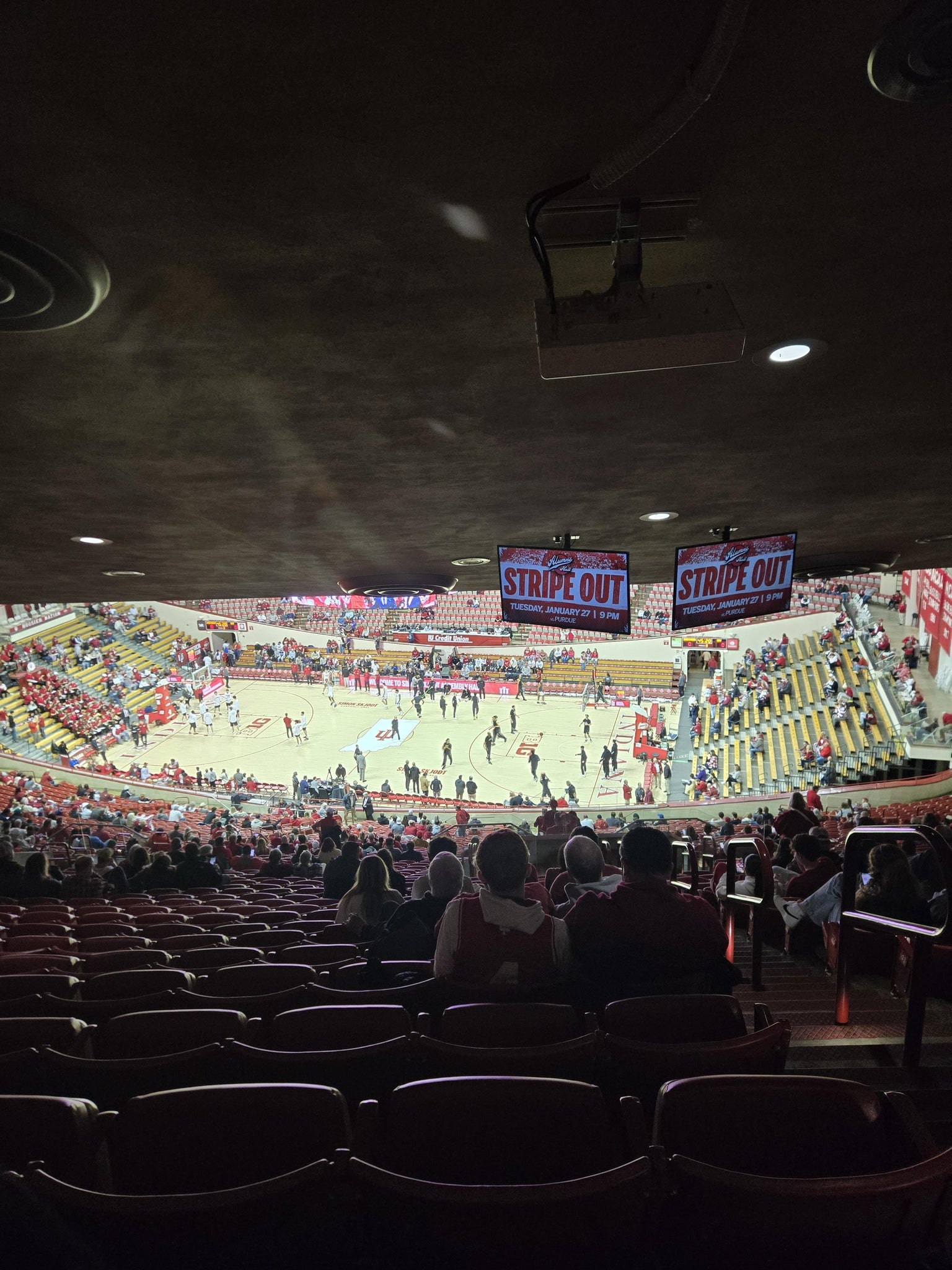 Real Fan View taken from Section H at Simon Skjodt Assembly Hall by Scott H