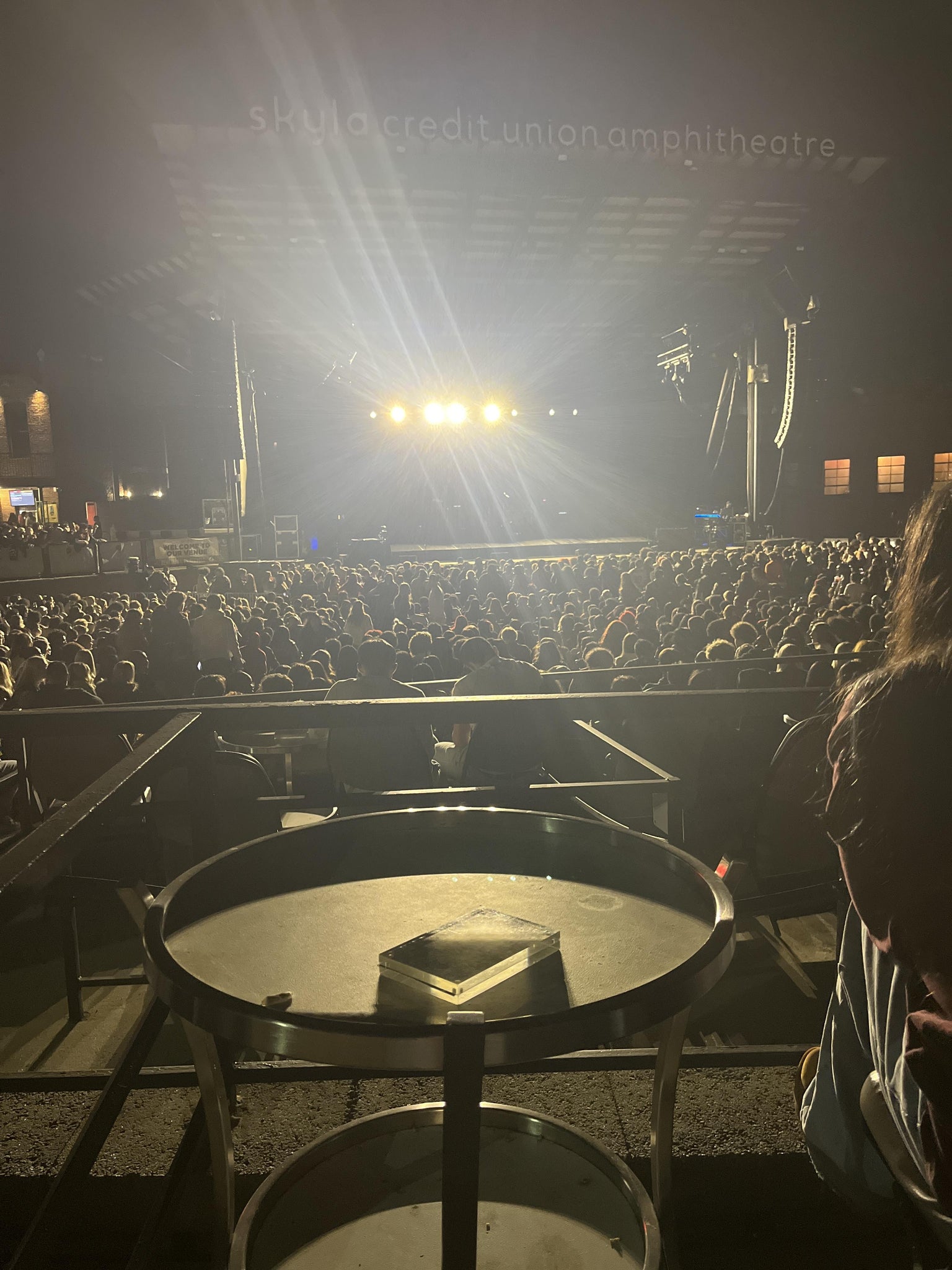 Real Fan View taken from Section Box 25 at Skyla Credit Union Amphitheatre by Selena R