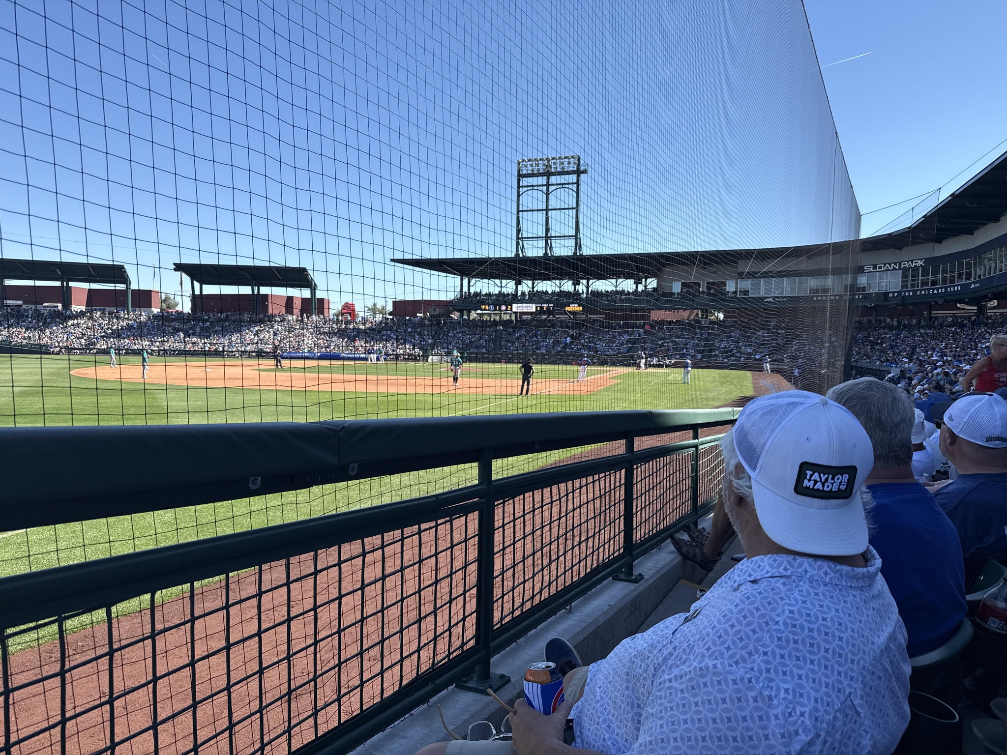 Real Fan View taken from Section 103 at Sloan Park by David S