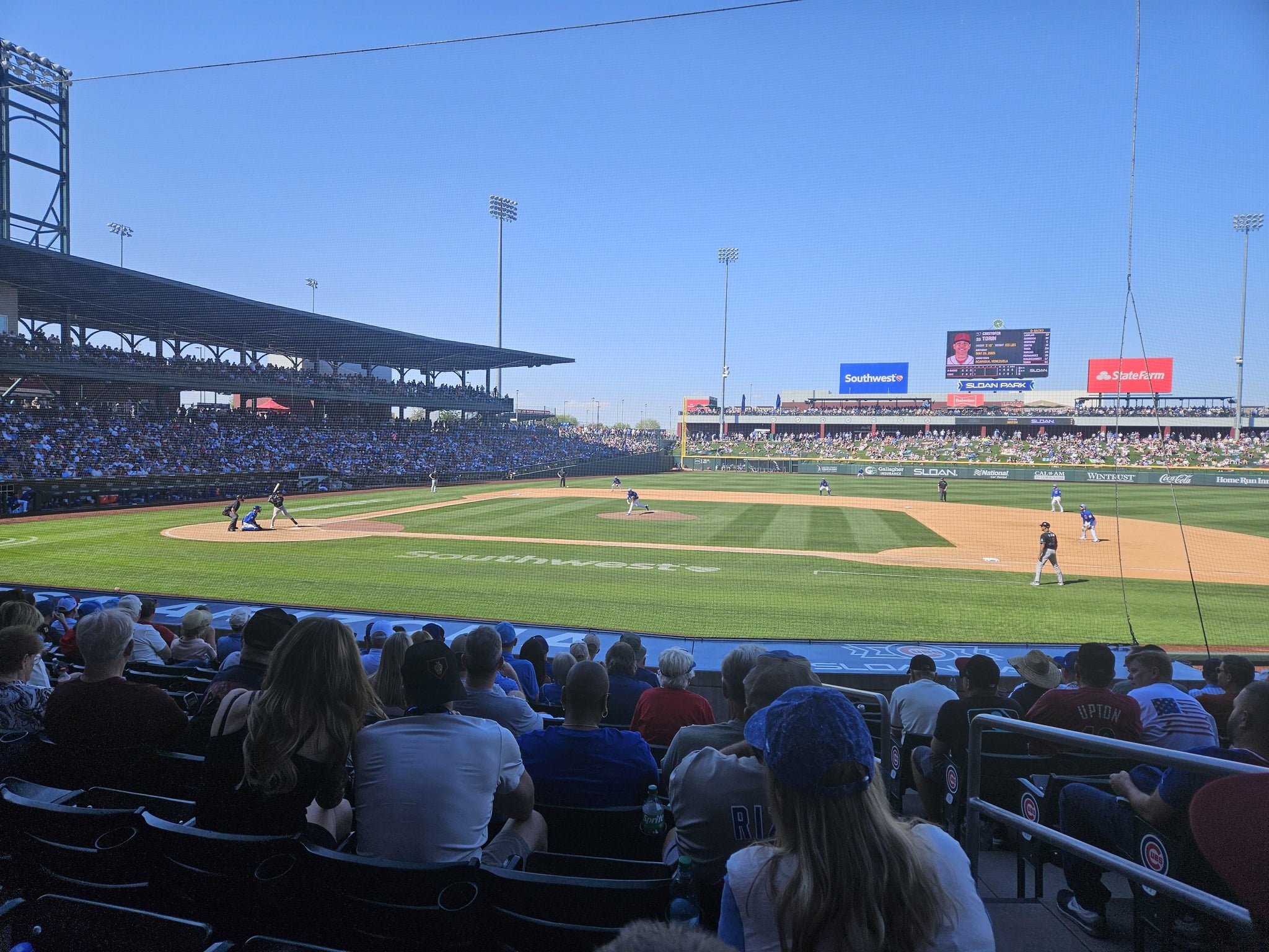 Real Fan View taken from Section 115 at Sloan Park by David W