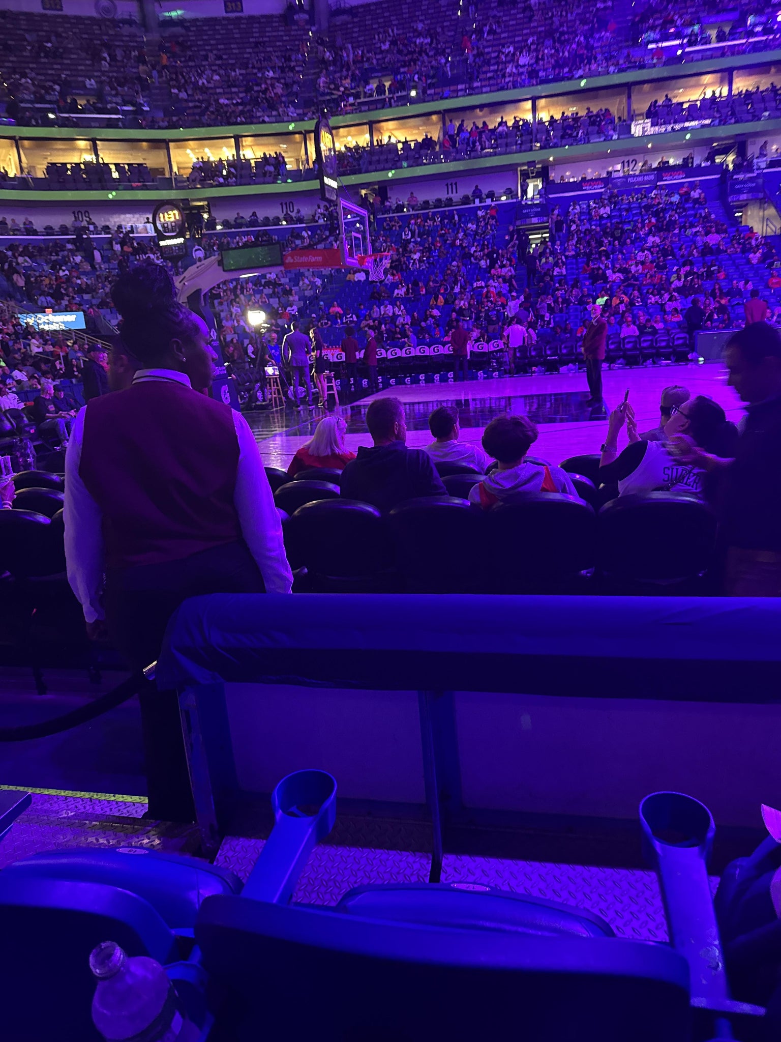 Real Fan View taken from Section 101 at Smoothie King Center by Arnika J