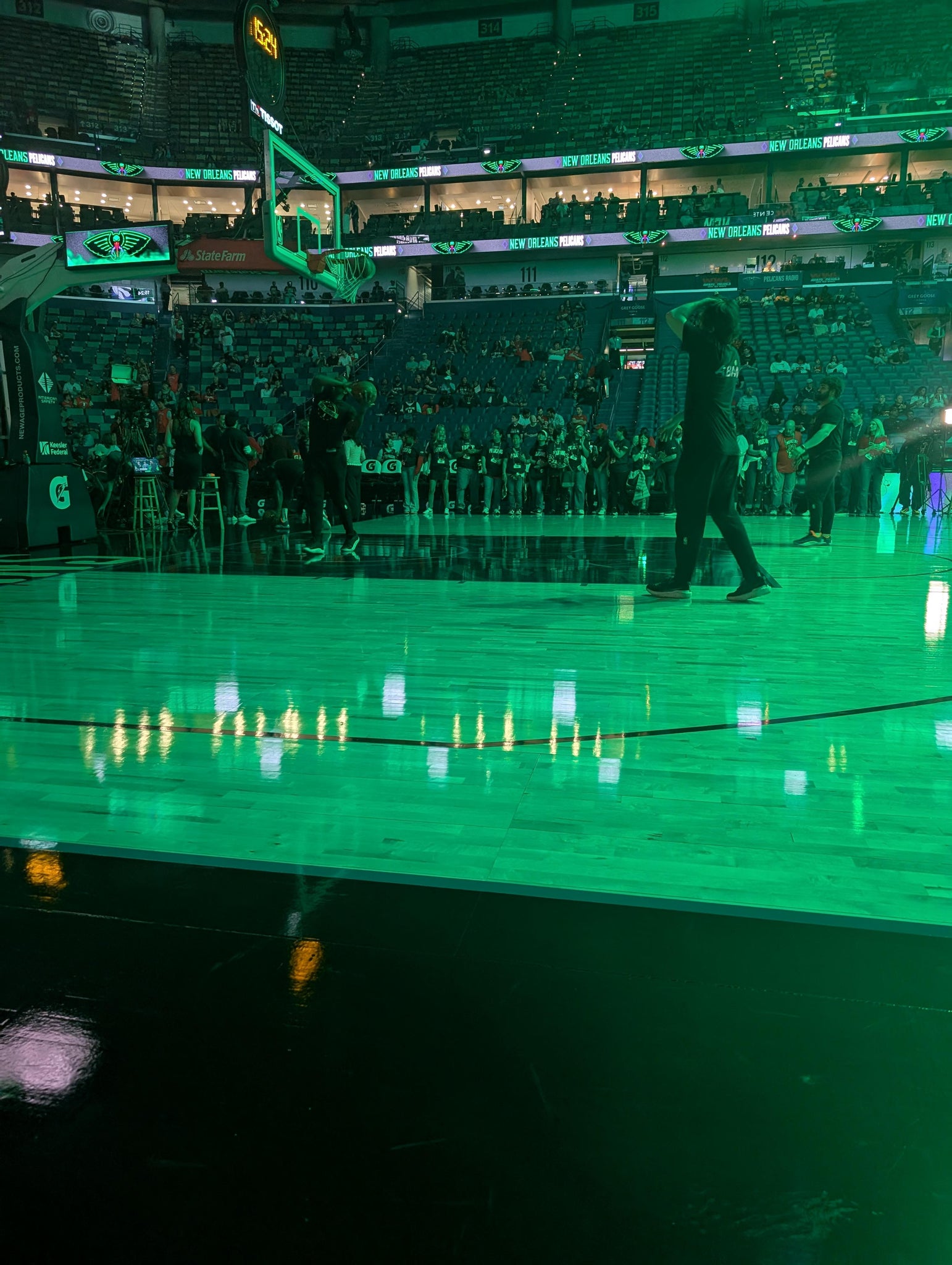 Real Fan View taken from 102 Floor at Smoothie King Center by Ernest J