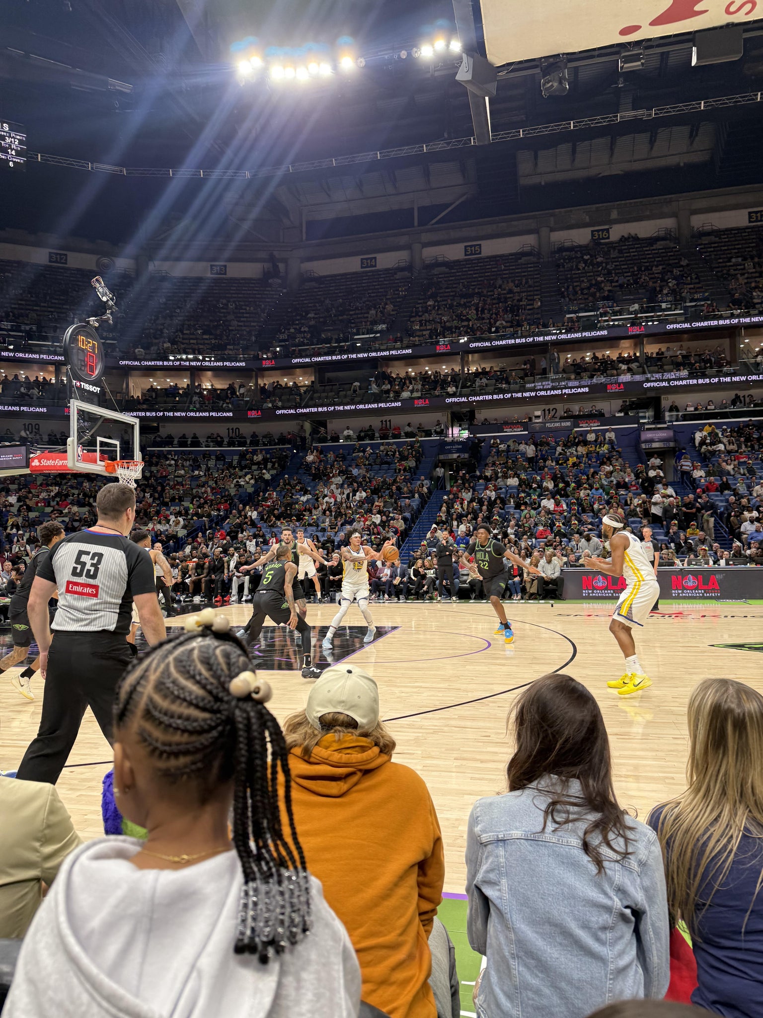 Real Fan View taken from 102 Floor at Smoothie King Center by Wesley M