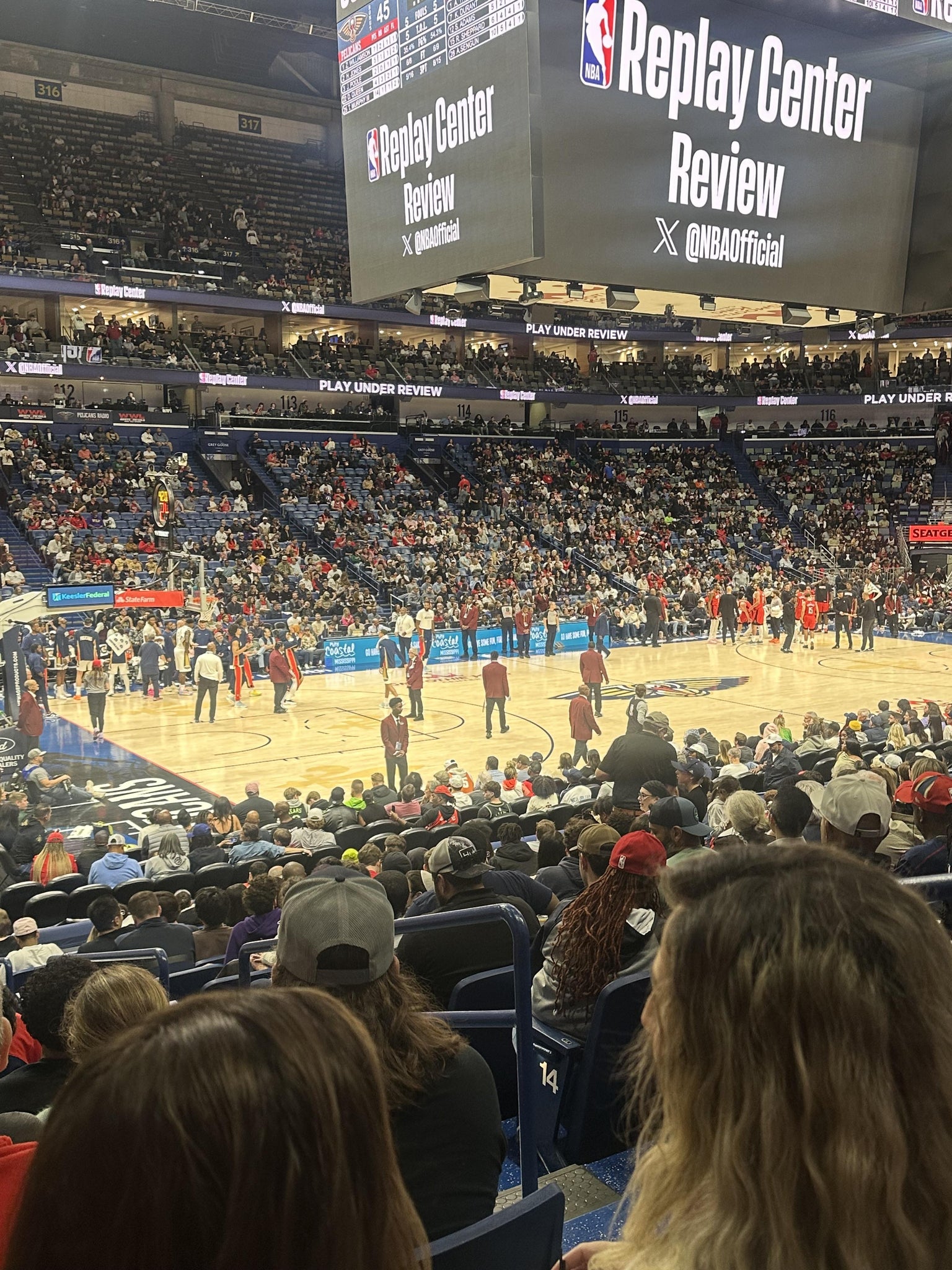 Real Fan View taken from Section 103 at Smoothie King Center by Raymond D