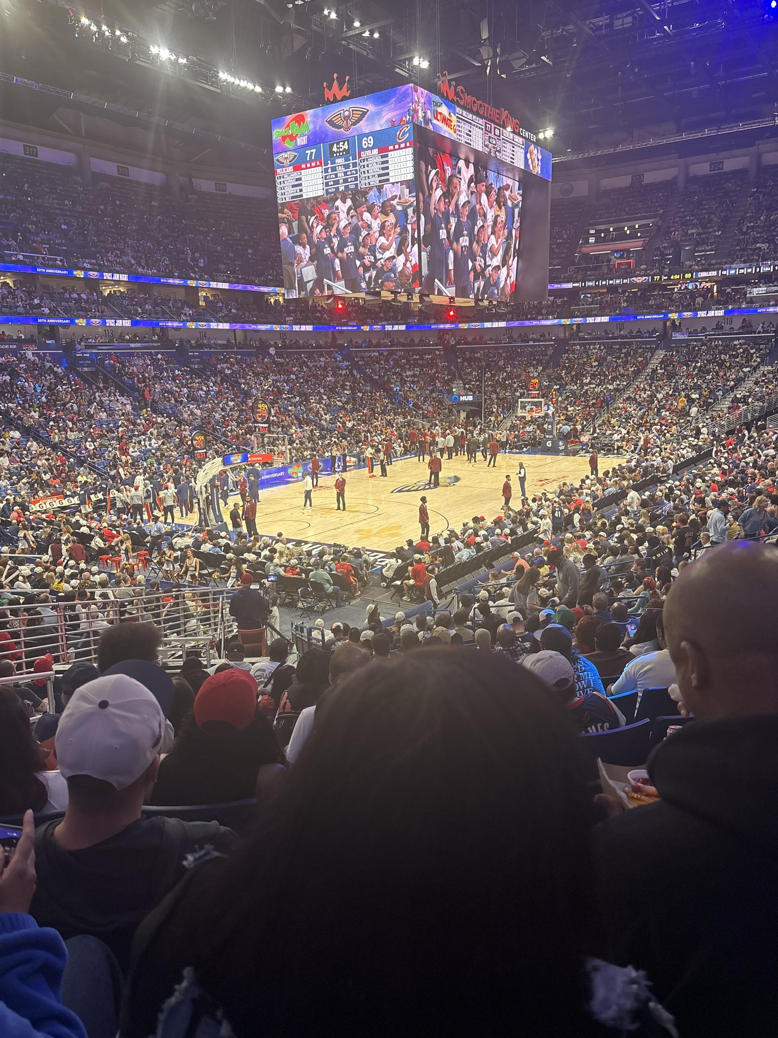 Real Fan View taken from Section 104 at Smoothie King Center by Rhaya M