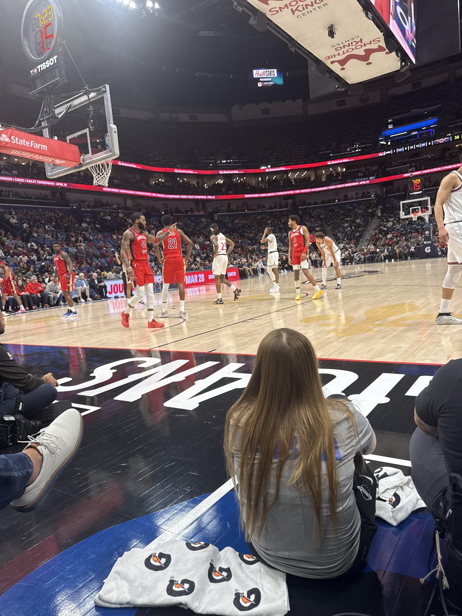 Real Fan View taken from 106 Floor at Smoothie King Center by Christopher B