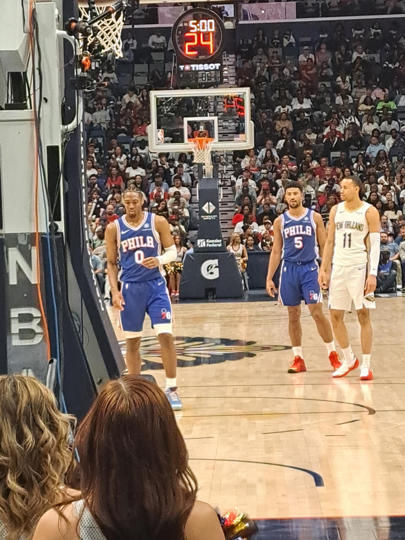 Real Fan View taken from Section 106 at Smoothie King Center by Sherry F