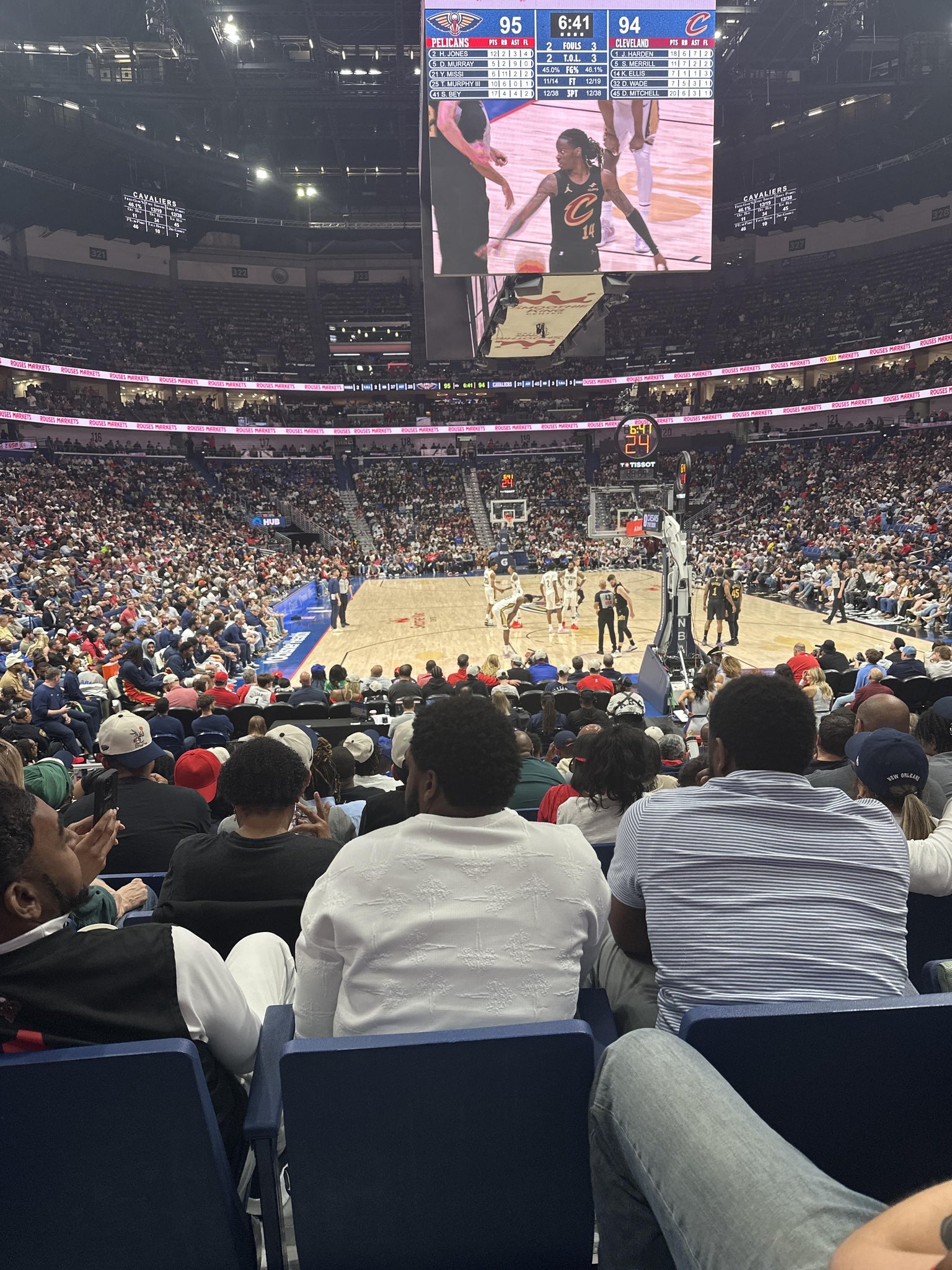 Real Fan View taken from Section 107 at Smoothie King Center by Kyriell P