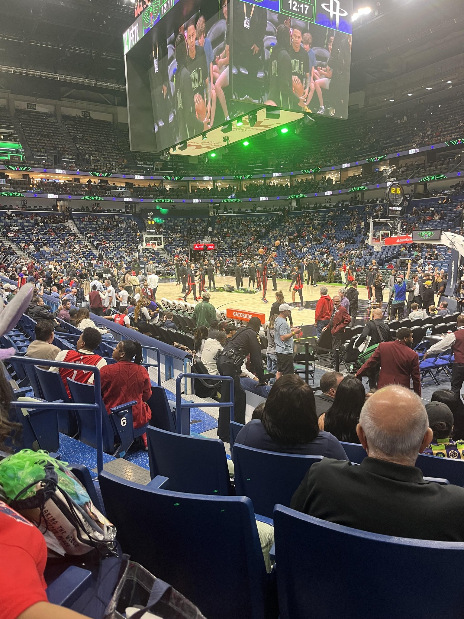 Real Fan View taken from Section 109 at Smoothie King Center by Nakia H