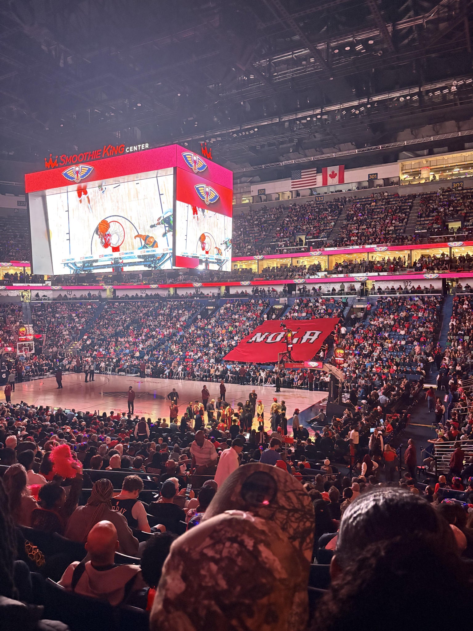 Real Fan View taken from Section 110 at Smoothie King Center by De’mya G