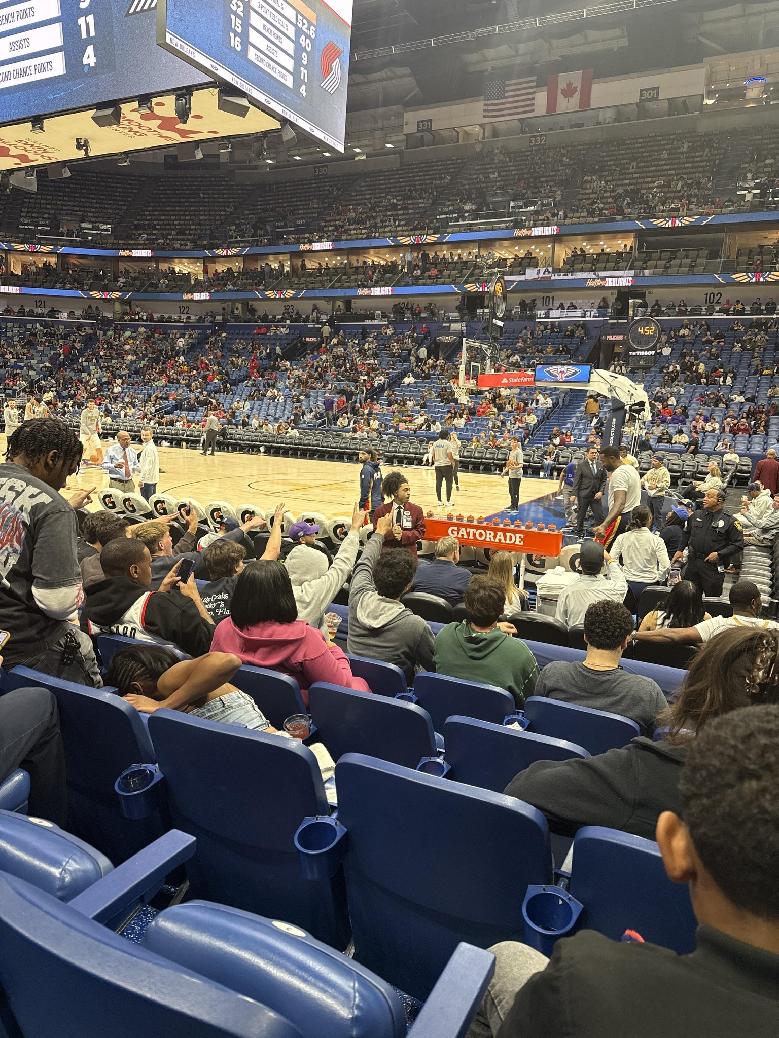 Real Fan View taken from Section 111 at Smoothie King Center by Tyliah W