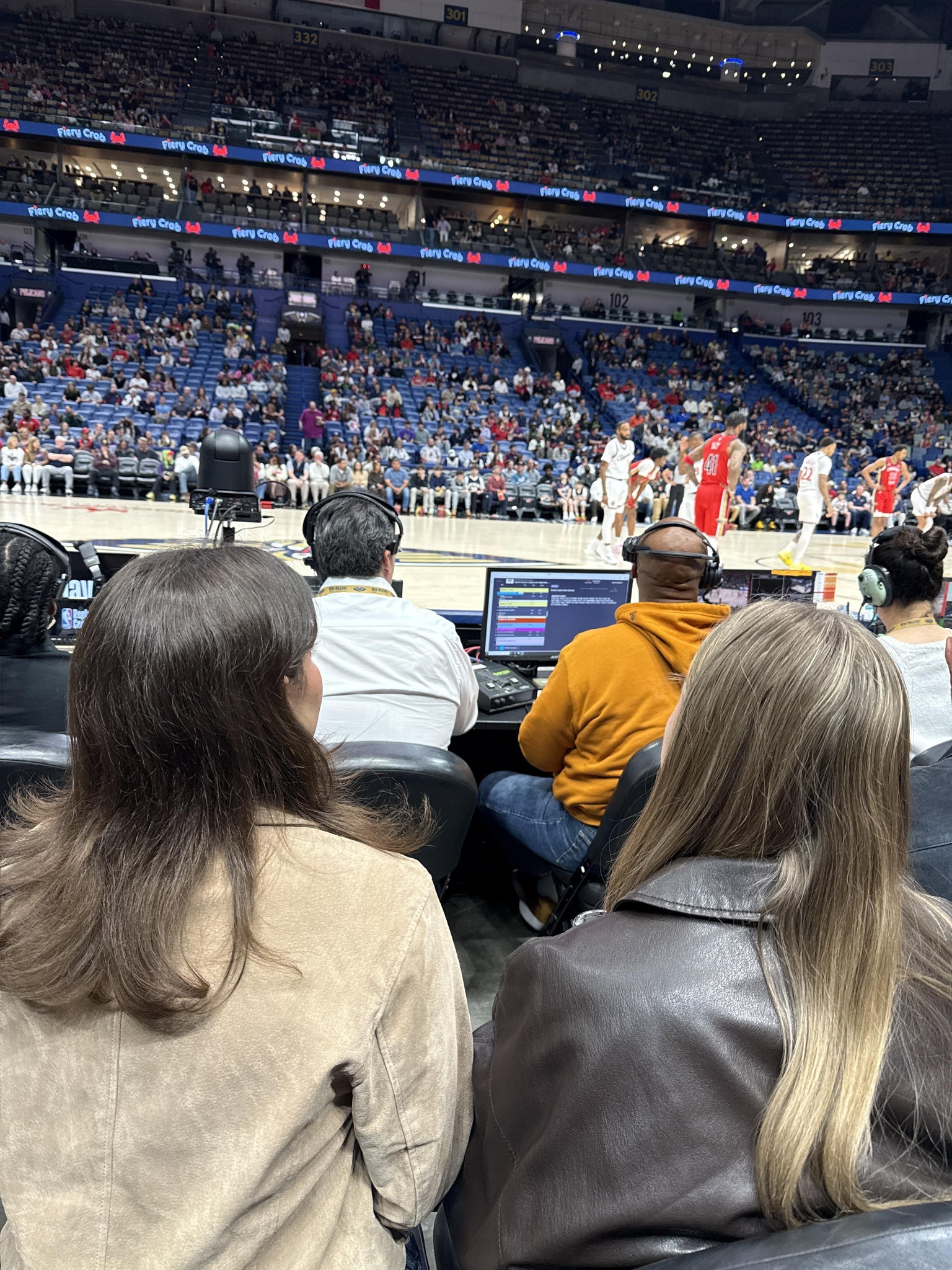 Real Fan View taken from 112 Floor at Smoothie King Center by Derrick M