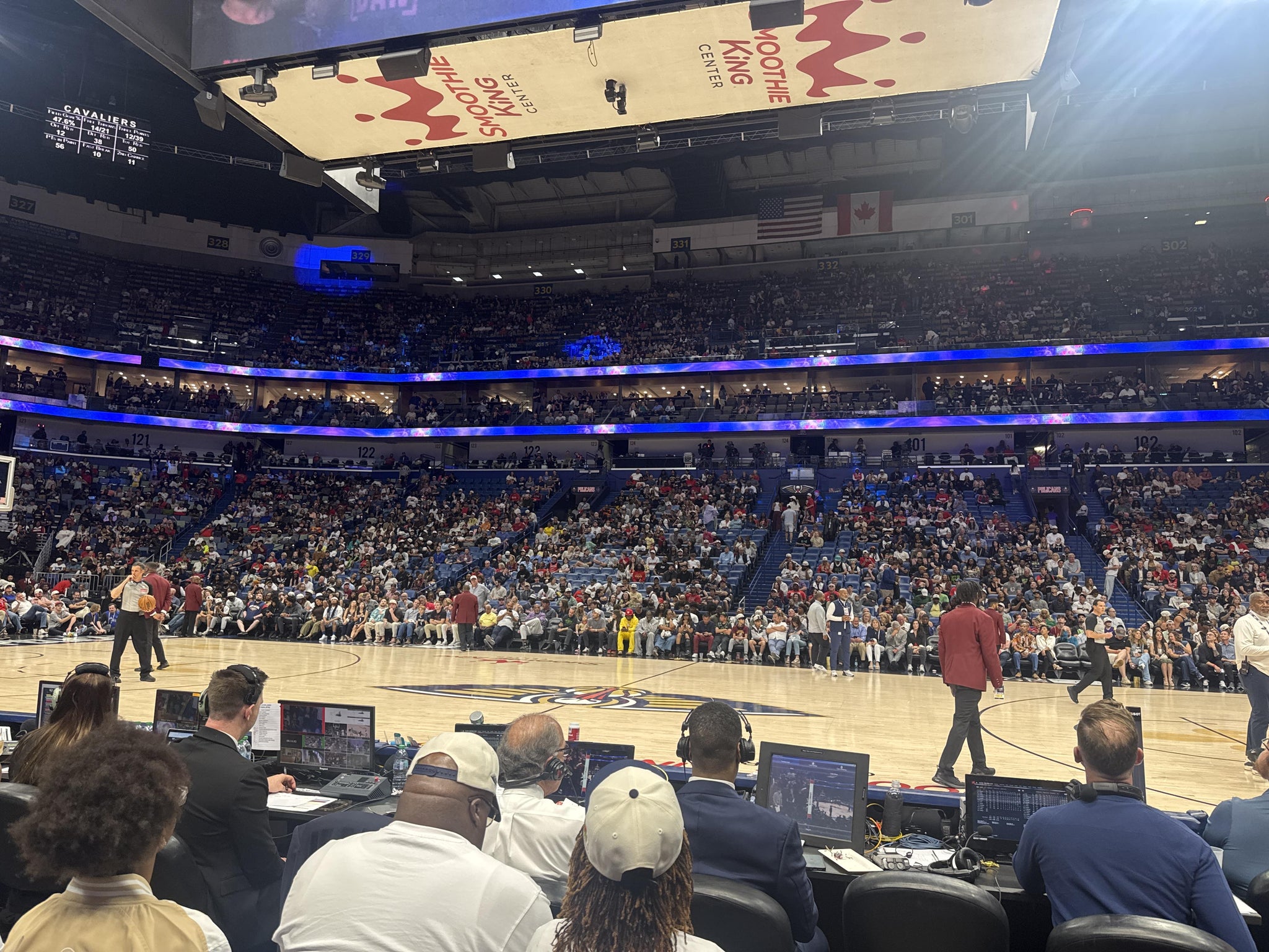 Real Fan View taken from Section 112 at Smoothie King Center by Jt N