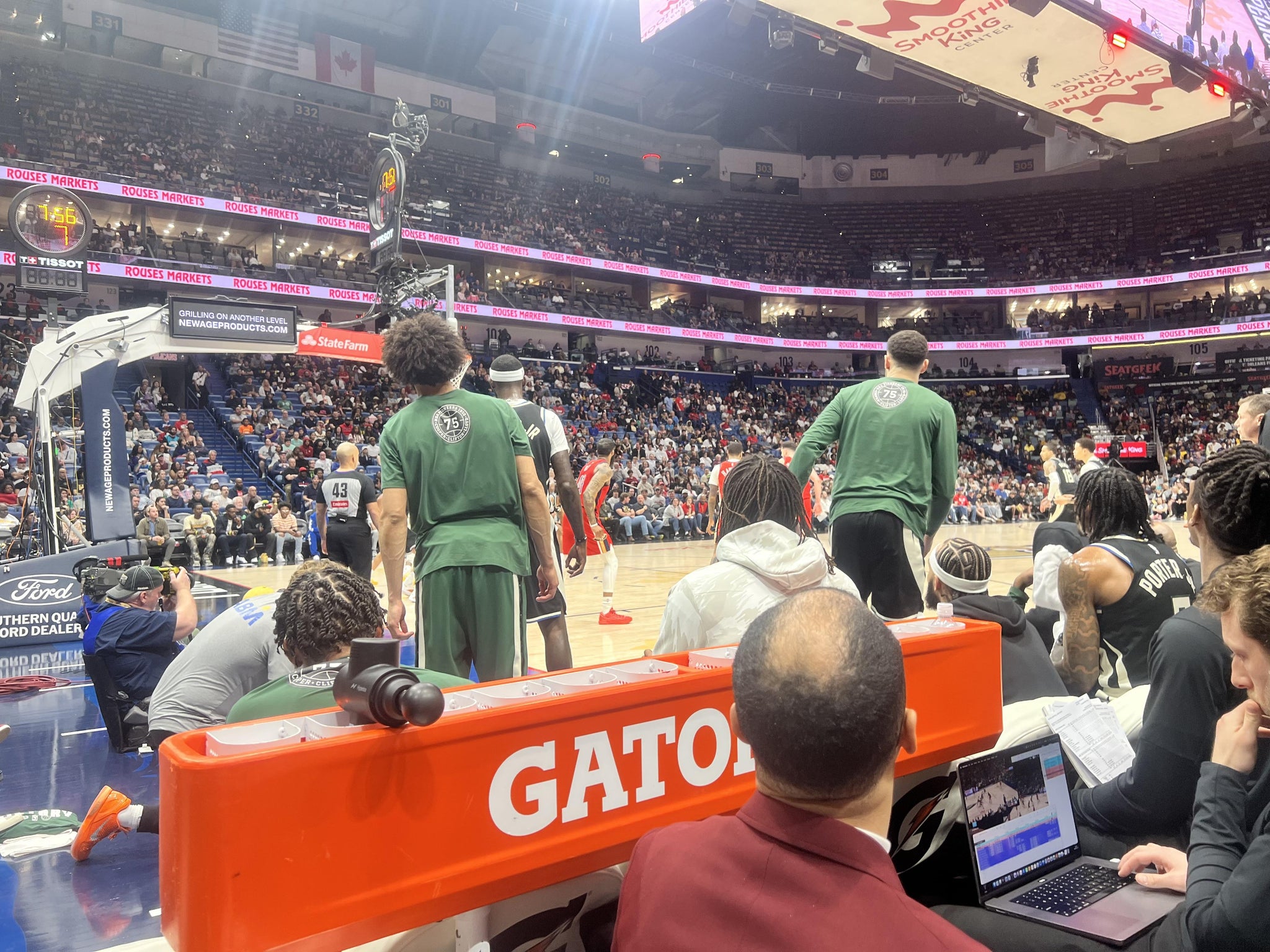 Real Fan View taken from 114 Floor at Smoothie King Center by Albert B