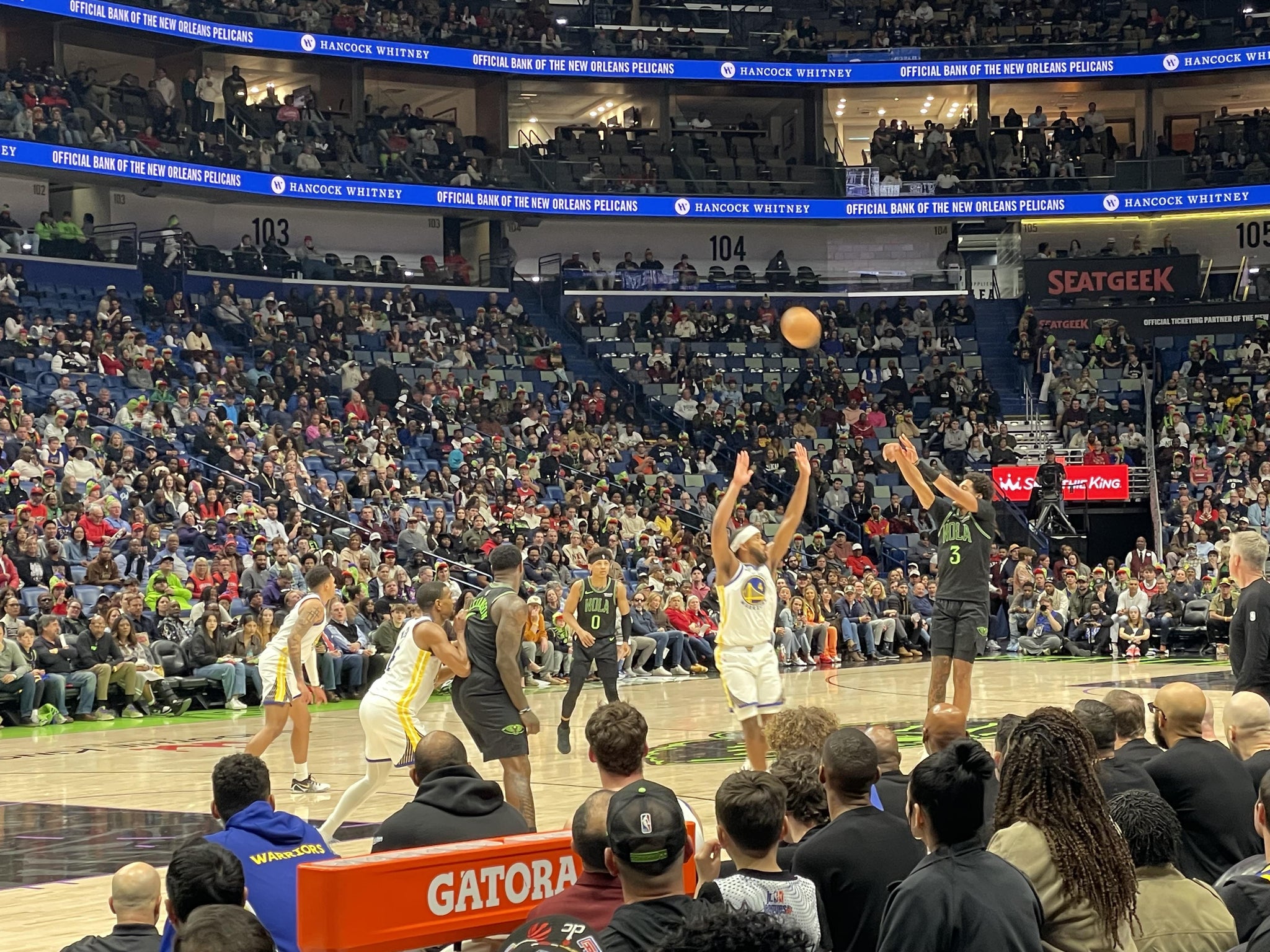 Real Fan View taken from Section 115 at Smoothie King Center by Yolanda B