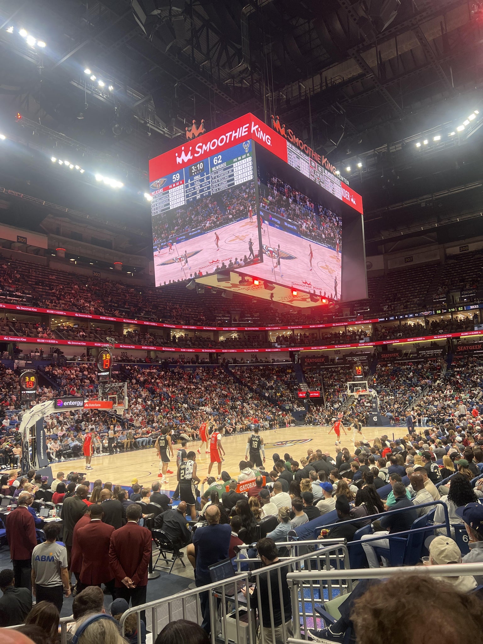 Real Fan View taken from Section 116 at Smoothie King Center by Alexander J