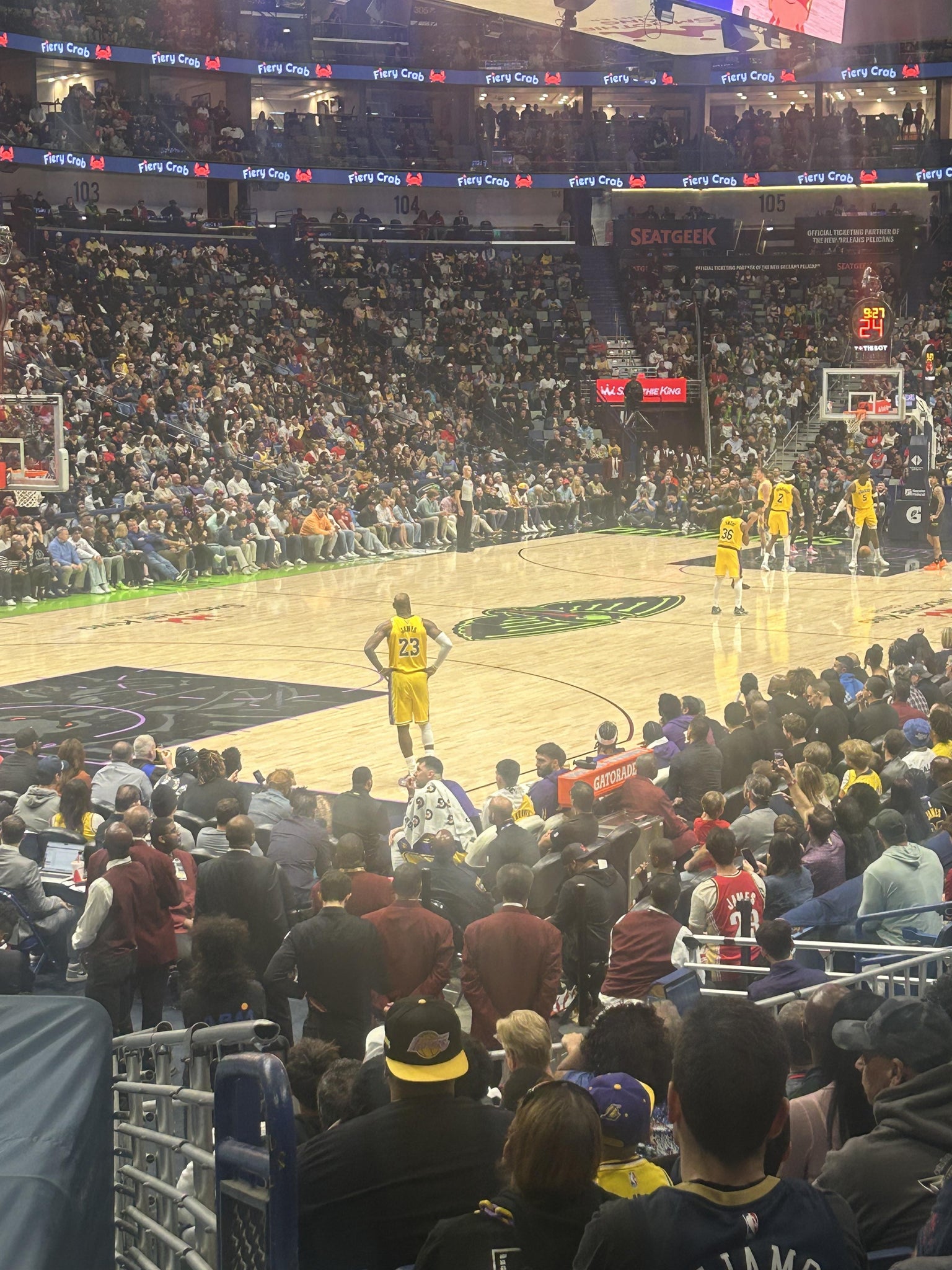 Real Fan View taken from Section 116 at Smoothie King Center by Keena L